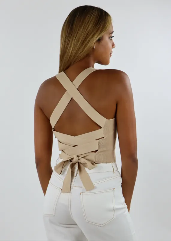 Back To You Tank ★ Beige sold by Rock N Rags
