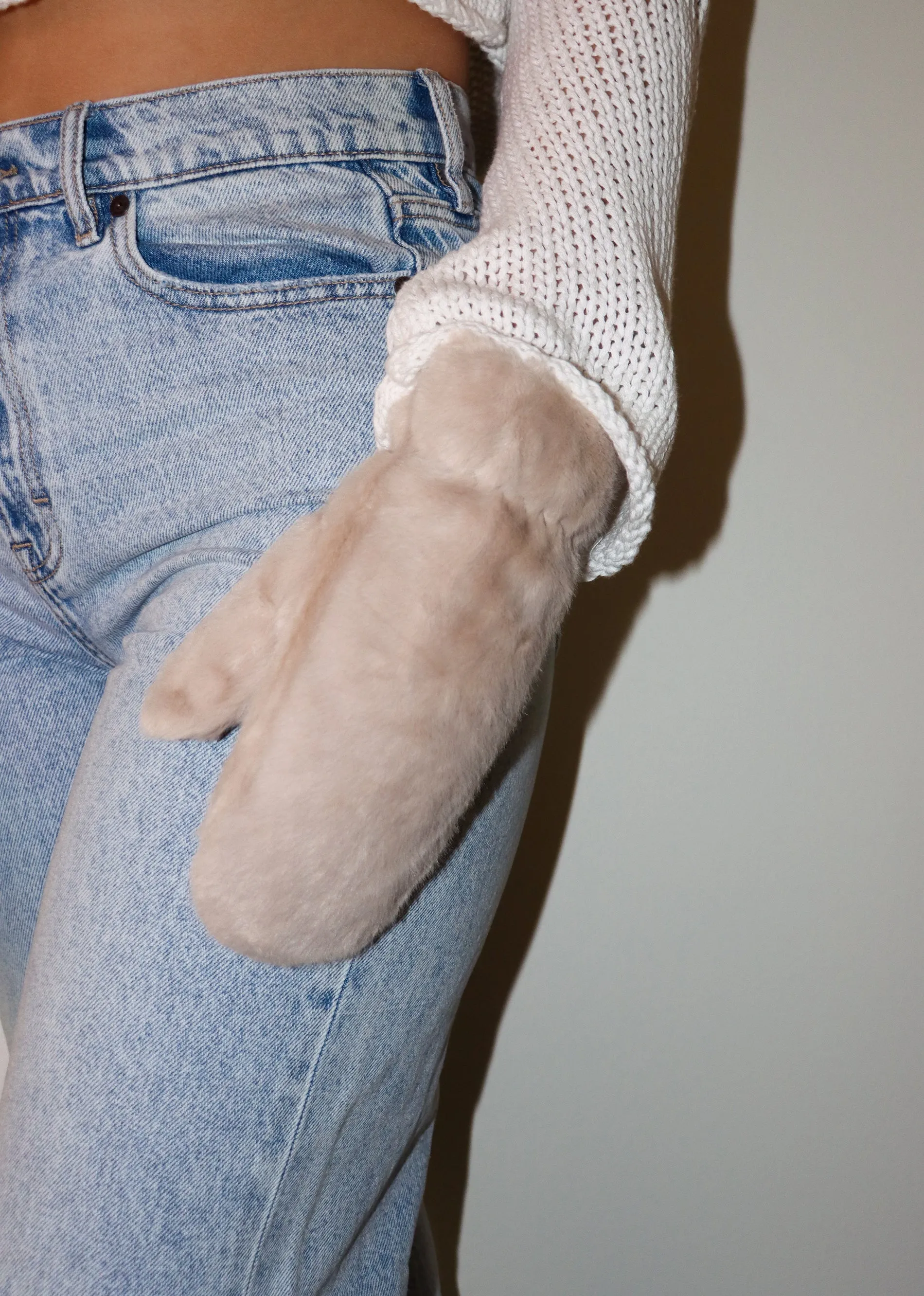 Move On Up Fur Mittens ★ Tan sold by Rock N Rags product image thumbnail 2