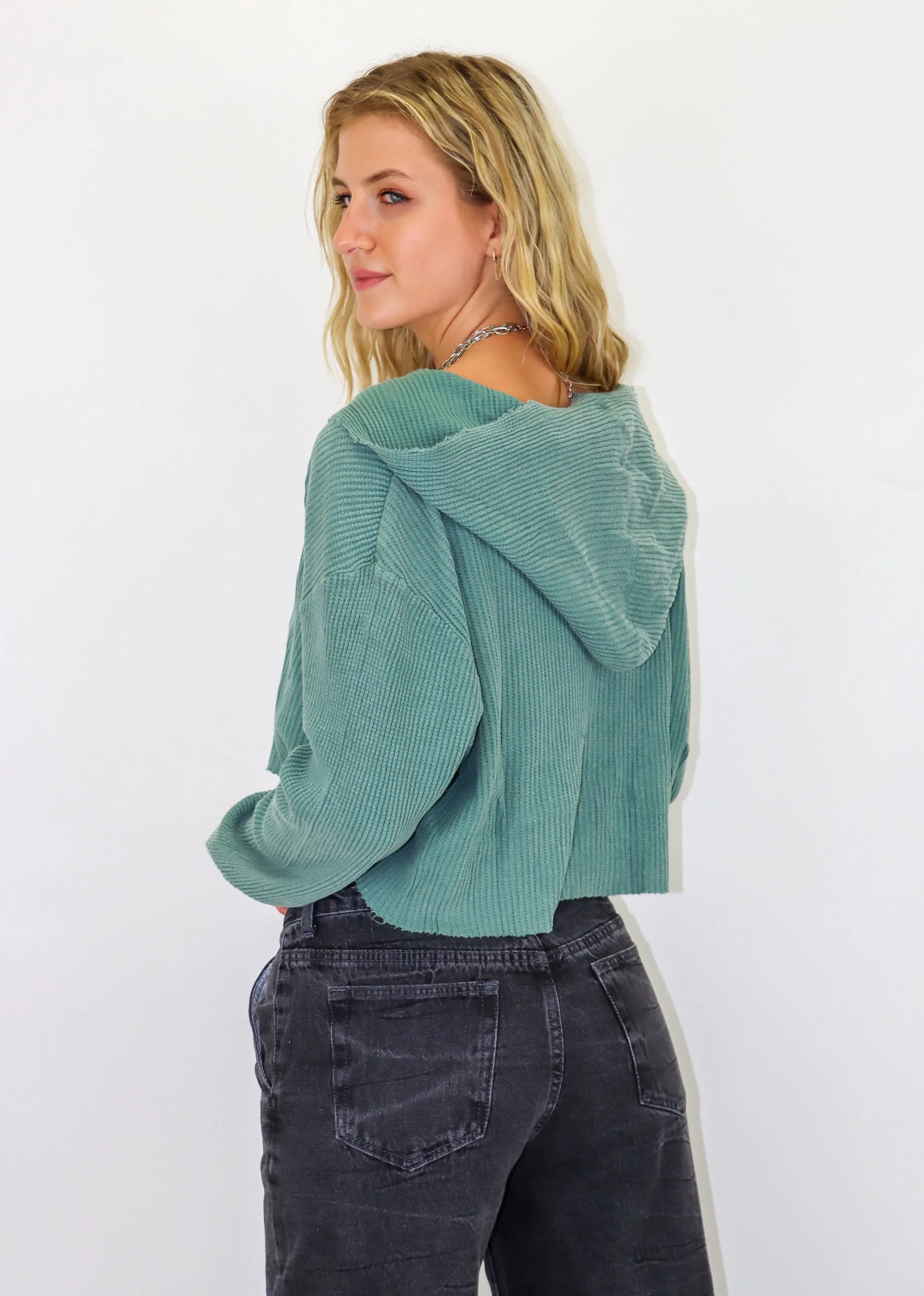 As She Dreams Zip Up Hoodie ★ Olive sold by Rock N Rags product image thumbnail 4