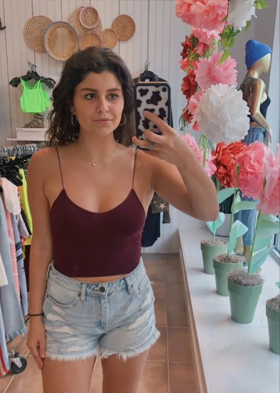 Dreamer Tank ★ Plum sold by Rock N Rags