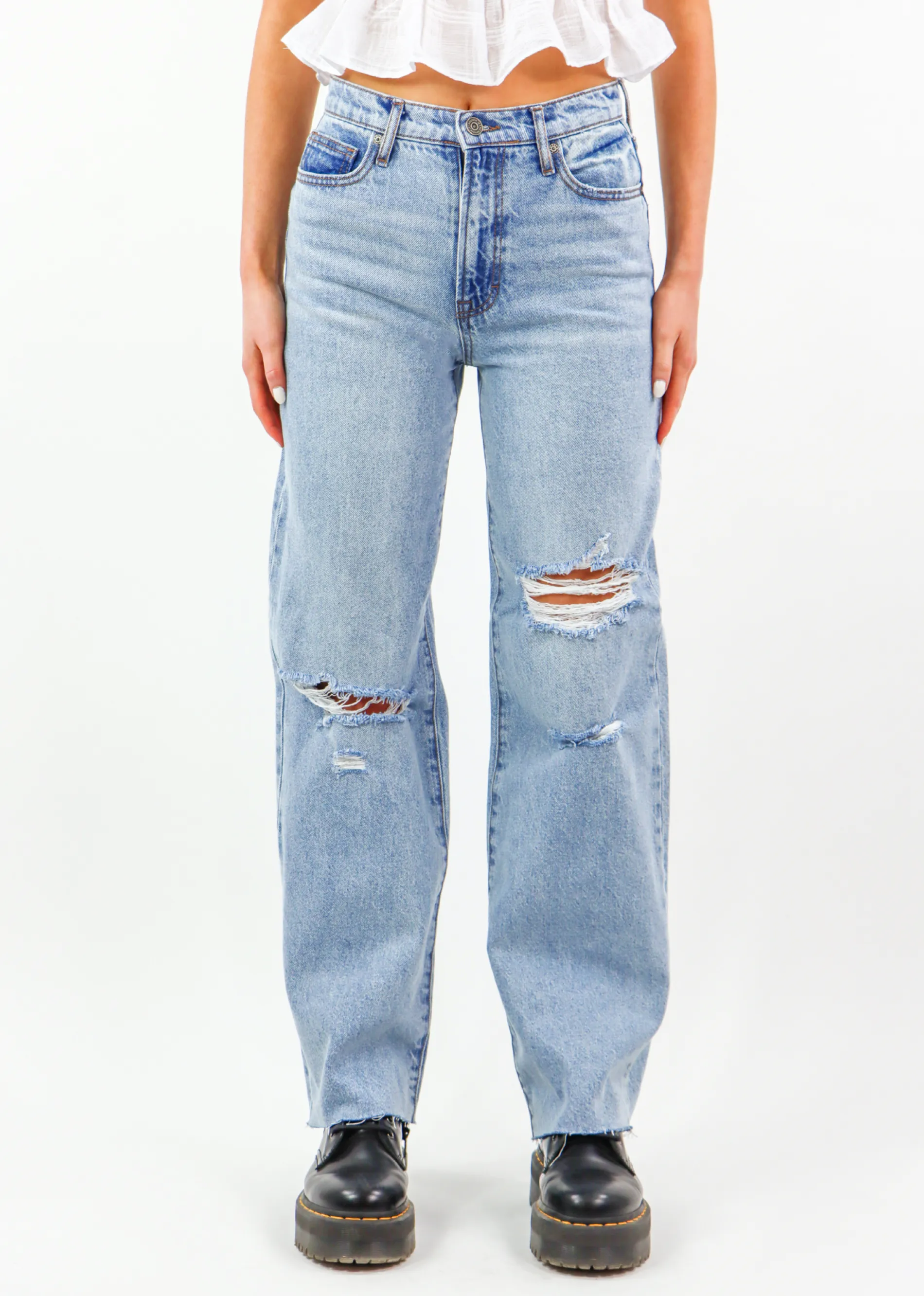 Ridin Solo Straight Leg Jeans ★ Light Wash sold by Rock N Rags product image thumbnail 4