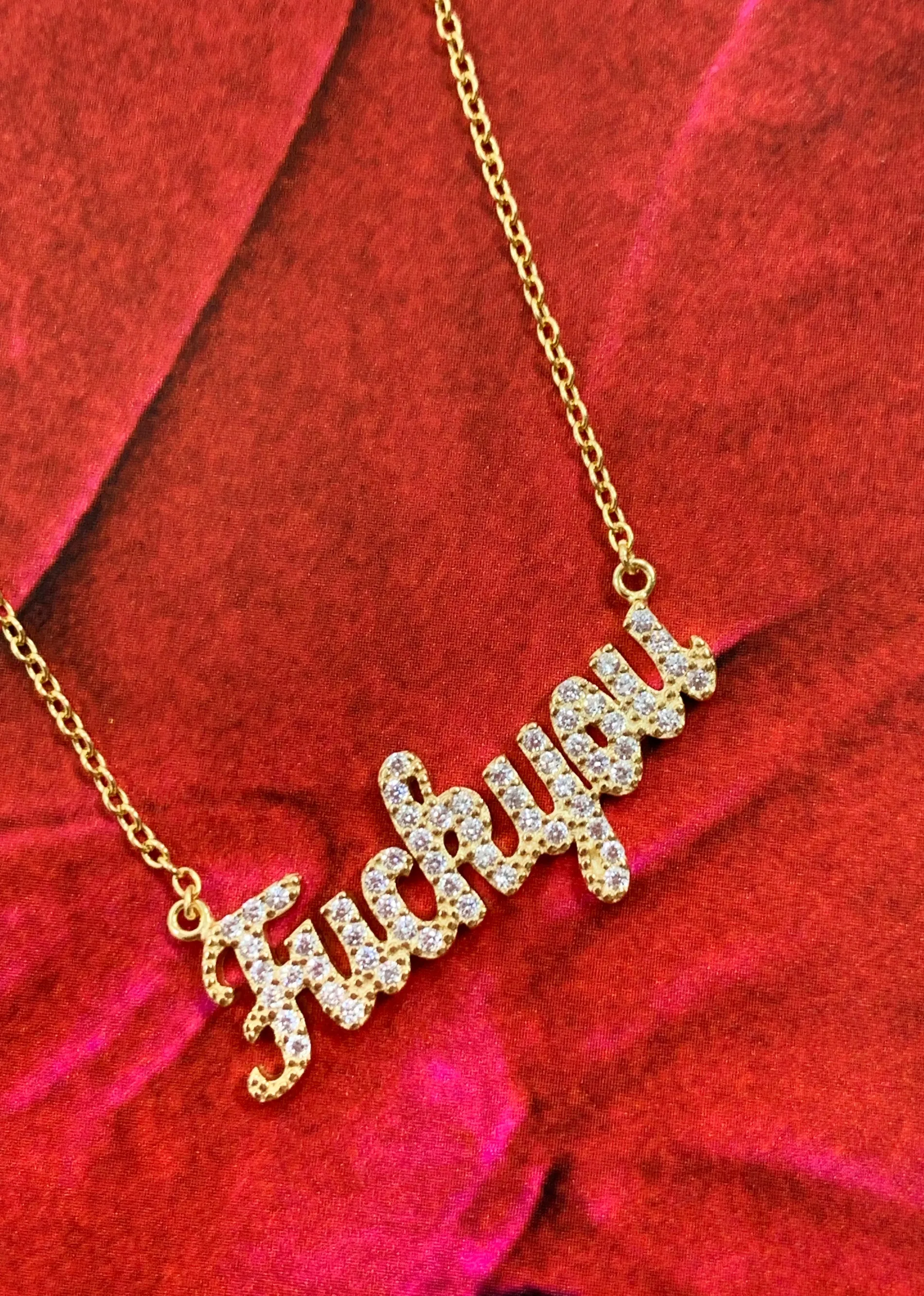 F You Necklace ★ Gold sold by Rock N Rags product image thumbnail 3