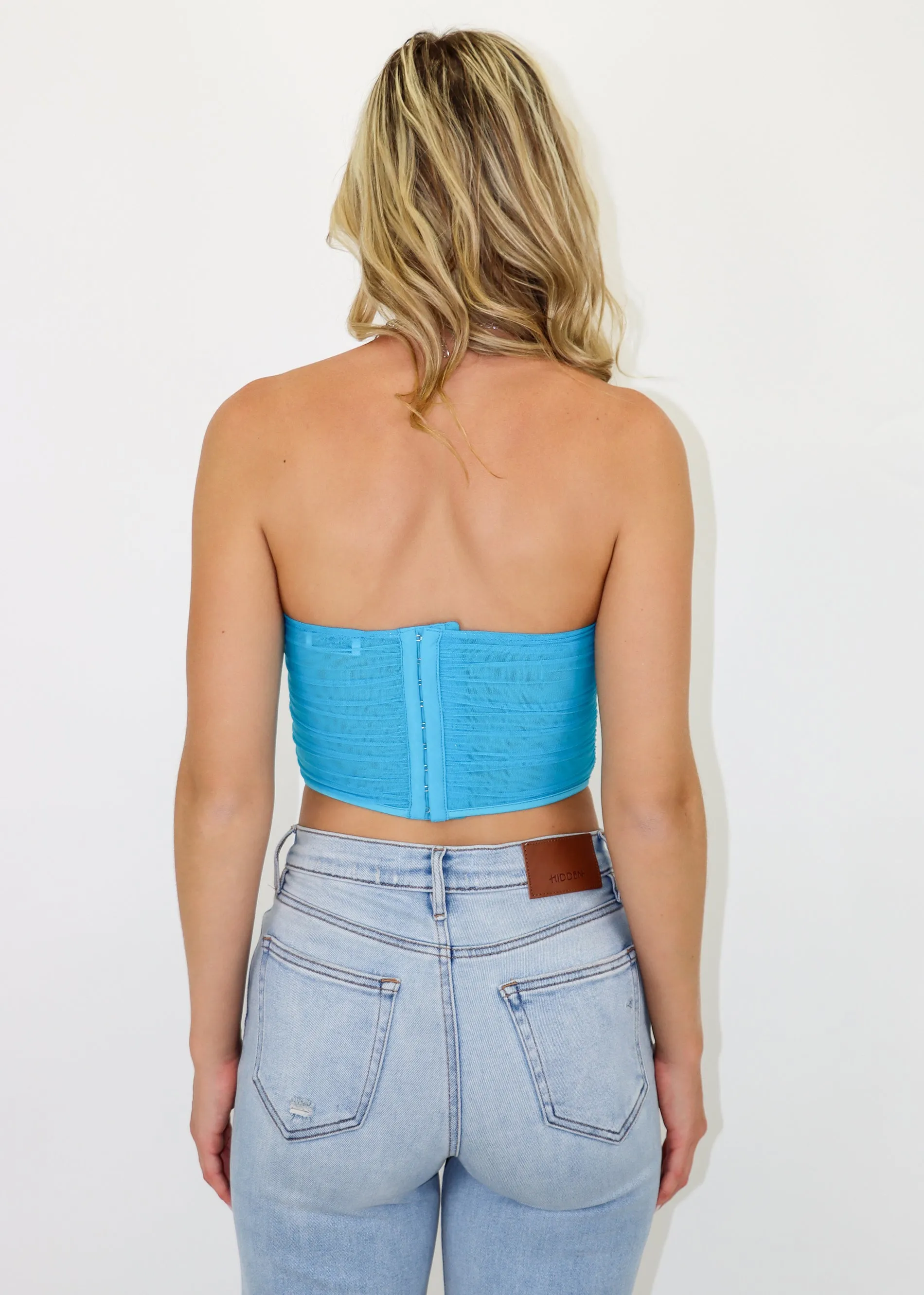 What It Is Corset Top ★ Neon Blue sold by Rock N Rags product image thumbnail 5