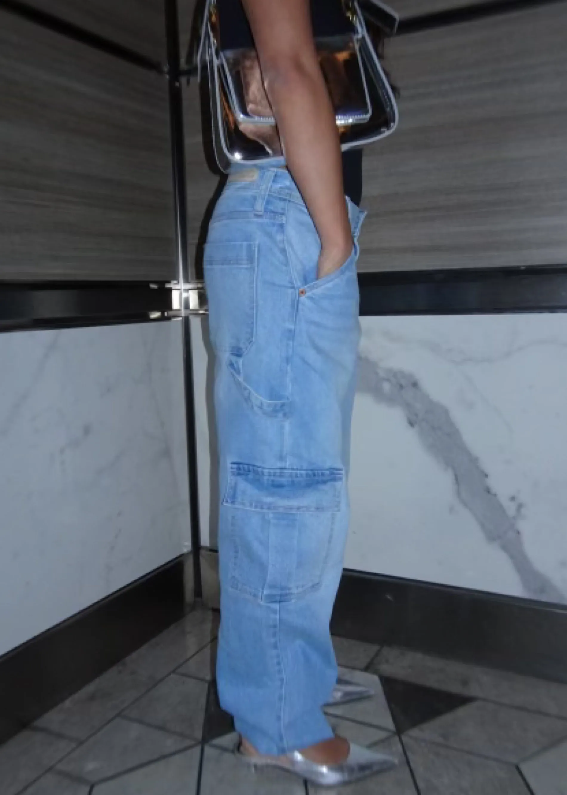 Energy Low Rise Cargo Jeans ★ Light Wash sold by Rock N Rags product image thumbnail 2