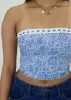 Saturn Tube Top ★ Blue Floral sold by Rock N Rags
