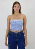 Saturn Tube Top ★ Blue Floral sold by Rock N Rags