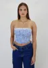 Saturn Tube Top ★ Blue Floral sold by Rock N Rags