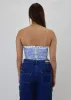 Saturn Tube Top ★ Blue Floral sold by Rock N Rags