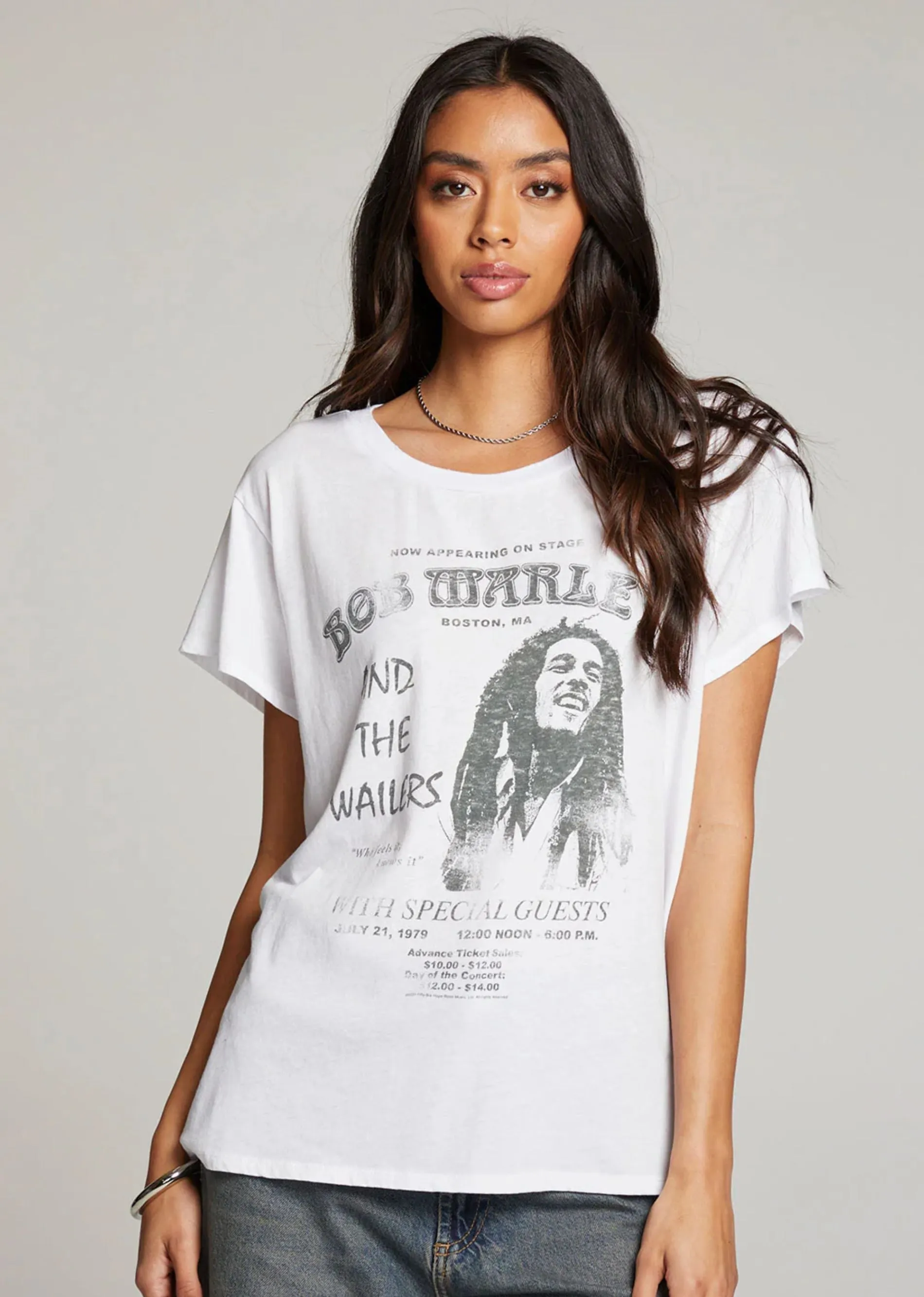 CHASER Bob Marley Band Tee ★ White sold by Rock N Rags
