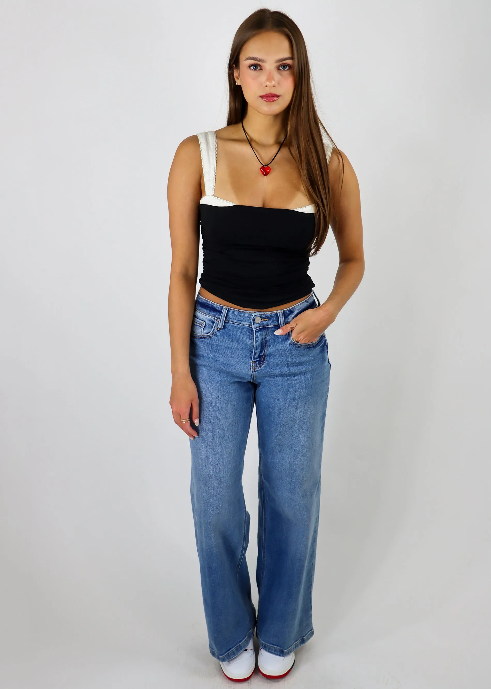 Free People 2 Toned Tank ★ Black & White sold by Rock N Rags product image thumbnail 5