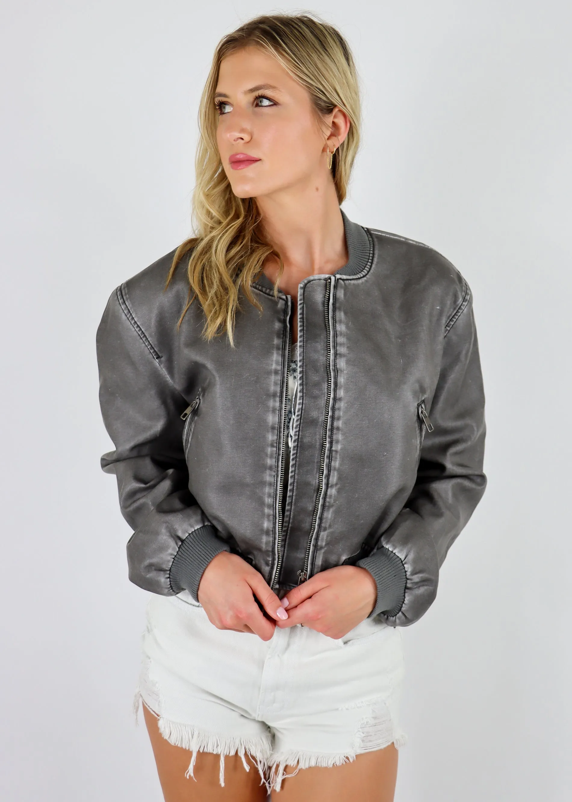 Lioness Allure Bomber Jacket ★ Grey sold by Rock N Rags product image thumbnail 2