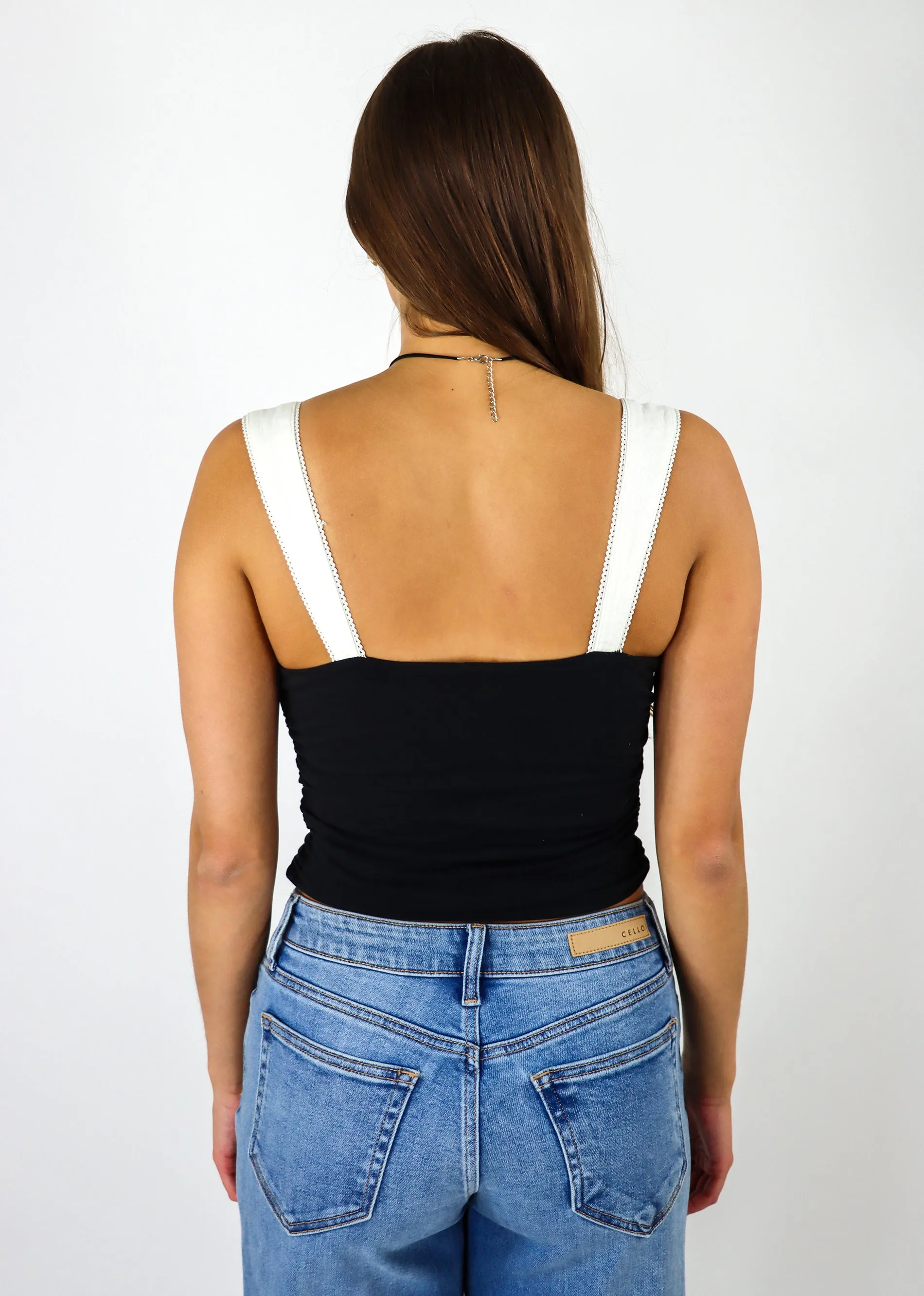 Free People 2 Toned Tank ★ Black & White sold by Rock N Rags product image thumbnail 4