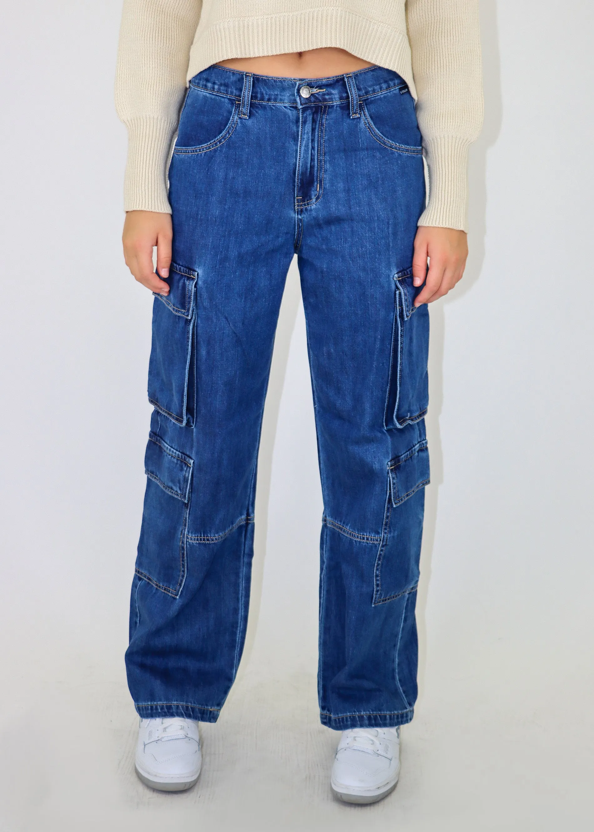 Daylight Low Rise Cargo Jeans ★ Medium Wash sold by Rock N Rags product image thumbnail 3