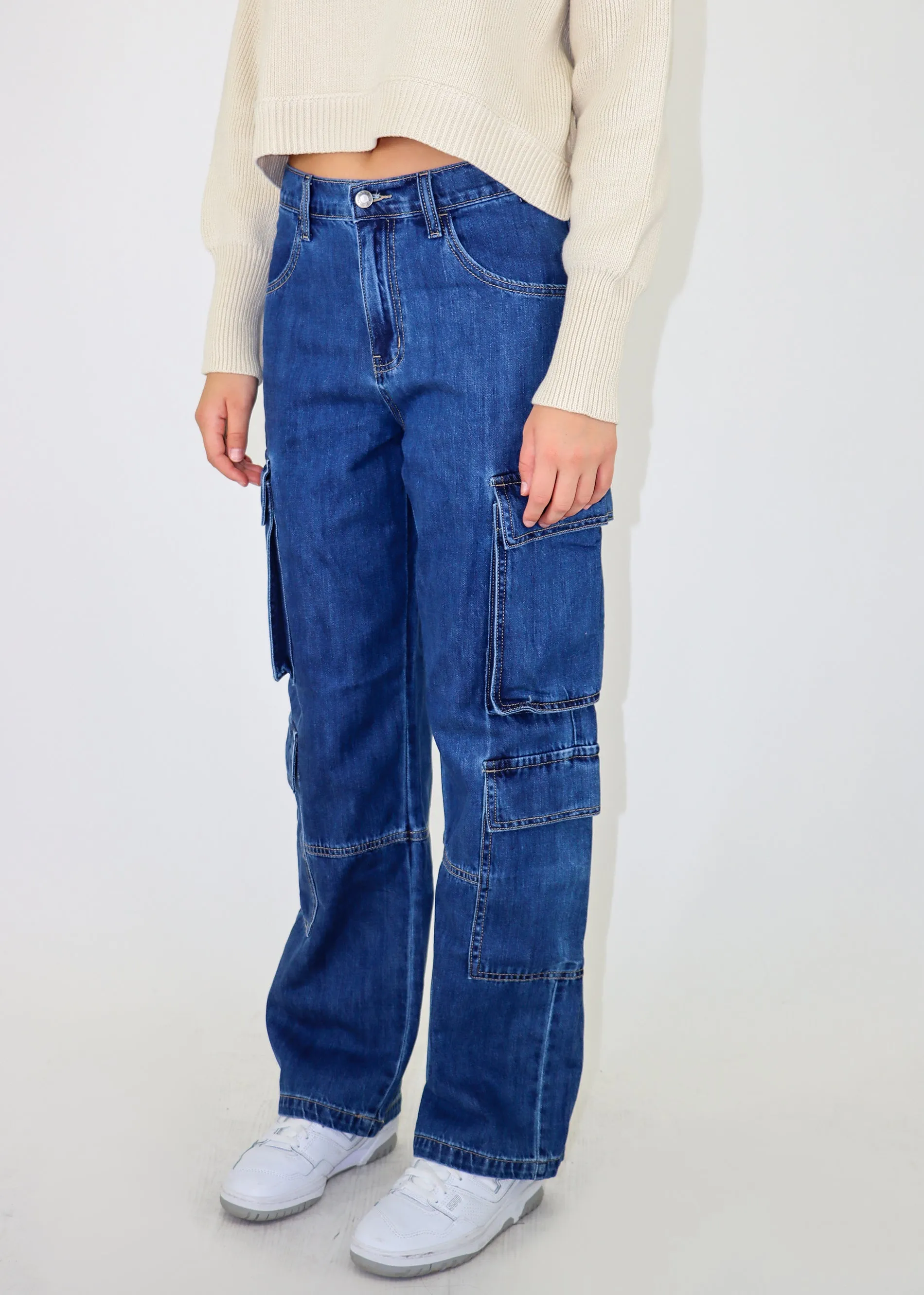 Daylight Low Rise Cargo Jeans ★ Medium Wash sold by Rock N Rags product image thumbnail 5