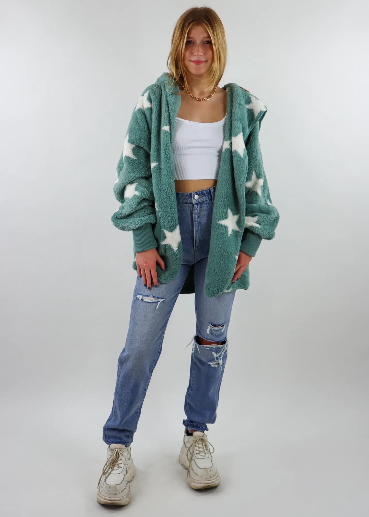 Fuzzy Star Jacket ★ Sage sold by Rock N Rags product image thumbnail 5