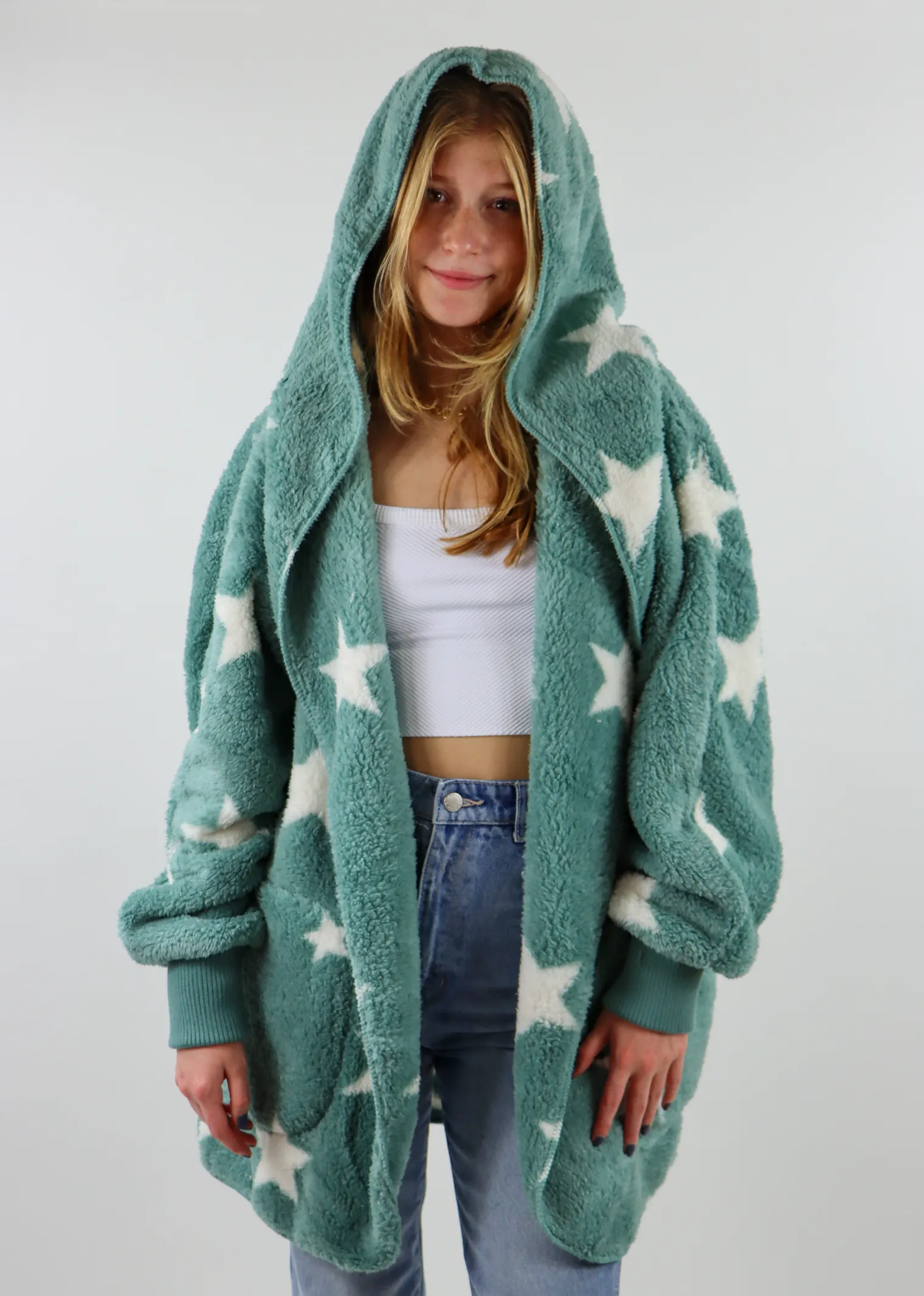 Fuzzy Star Jacket ★ Sage sold by Rock N Rags product image thumbnail 4