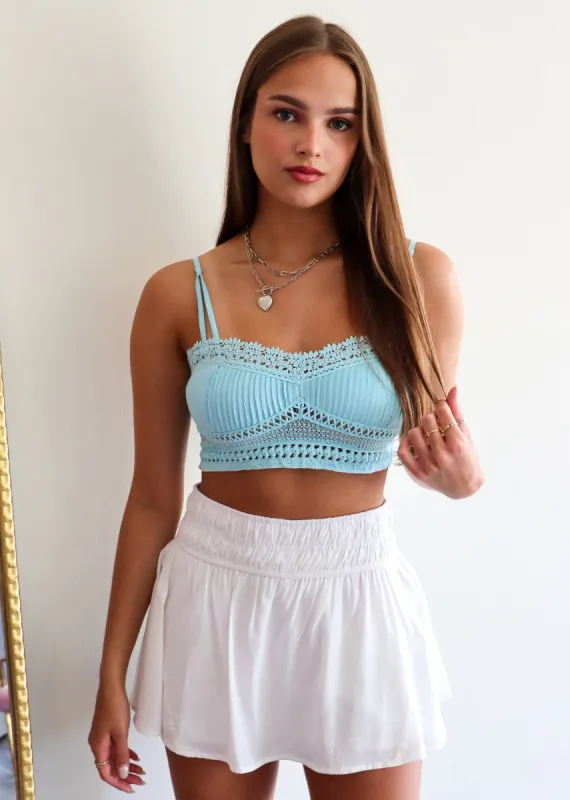 Free People Tallulah Bralette ★ Aqua sold by Rock N Rags