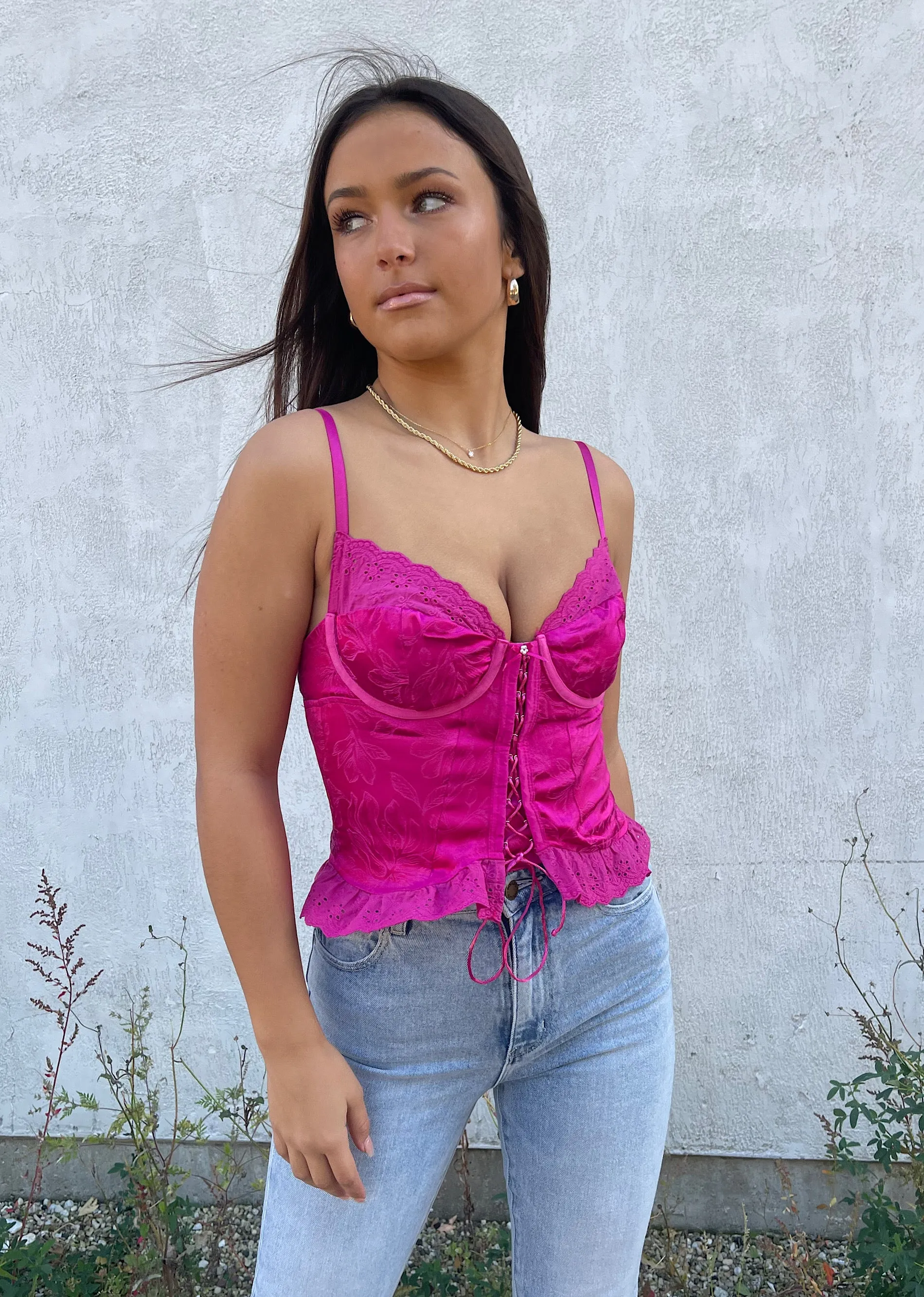 My Favorite Part Corset Top ★ Hot Pink sold by Rock N Rags product image thumbnail 3