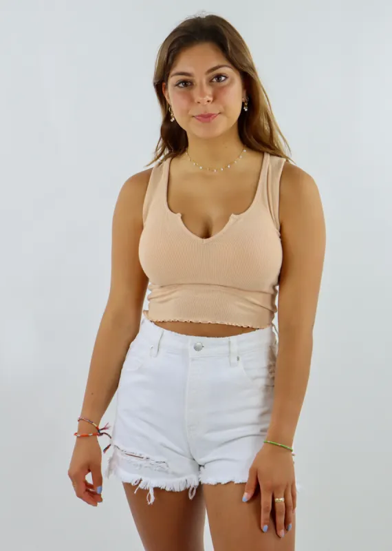 Morning Breeze Tank ★ Tan sold by Rock N Rags