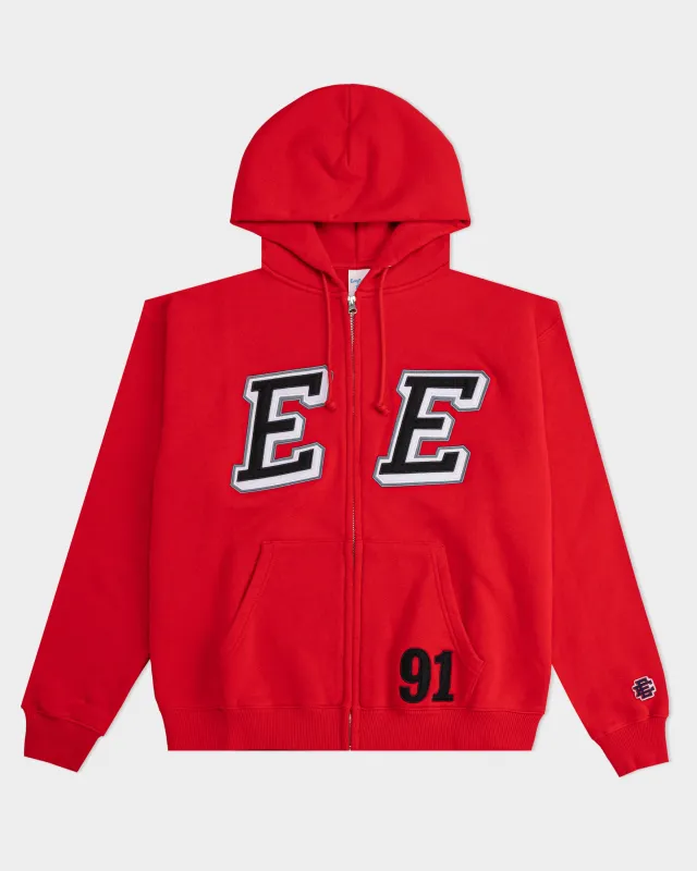 EE® Felt Zip-Up Hoodie made by Eric Emanuel