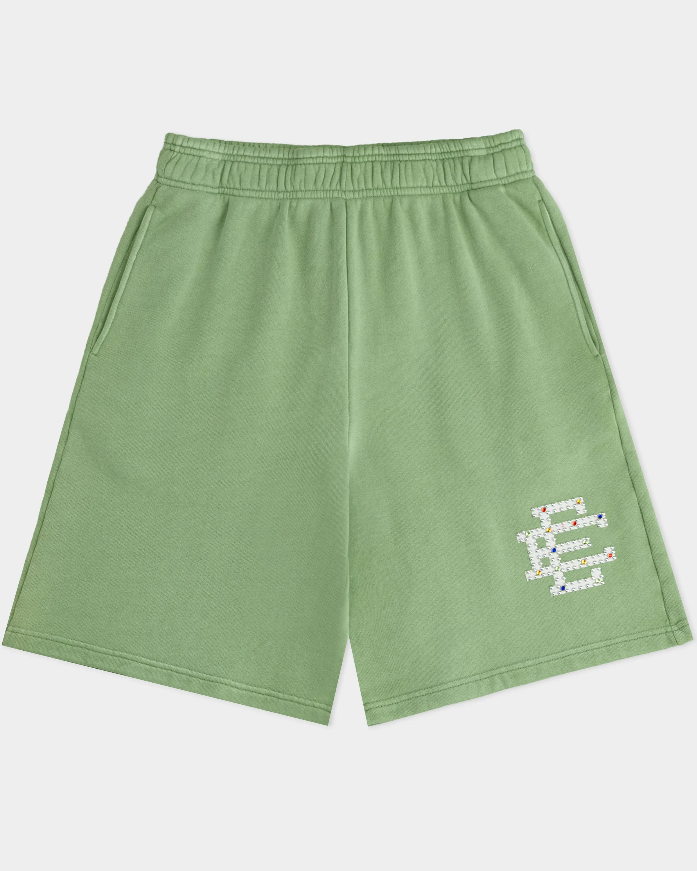 EE® Rhinestone Sweatshort sold by Eric Emanuel