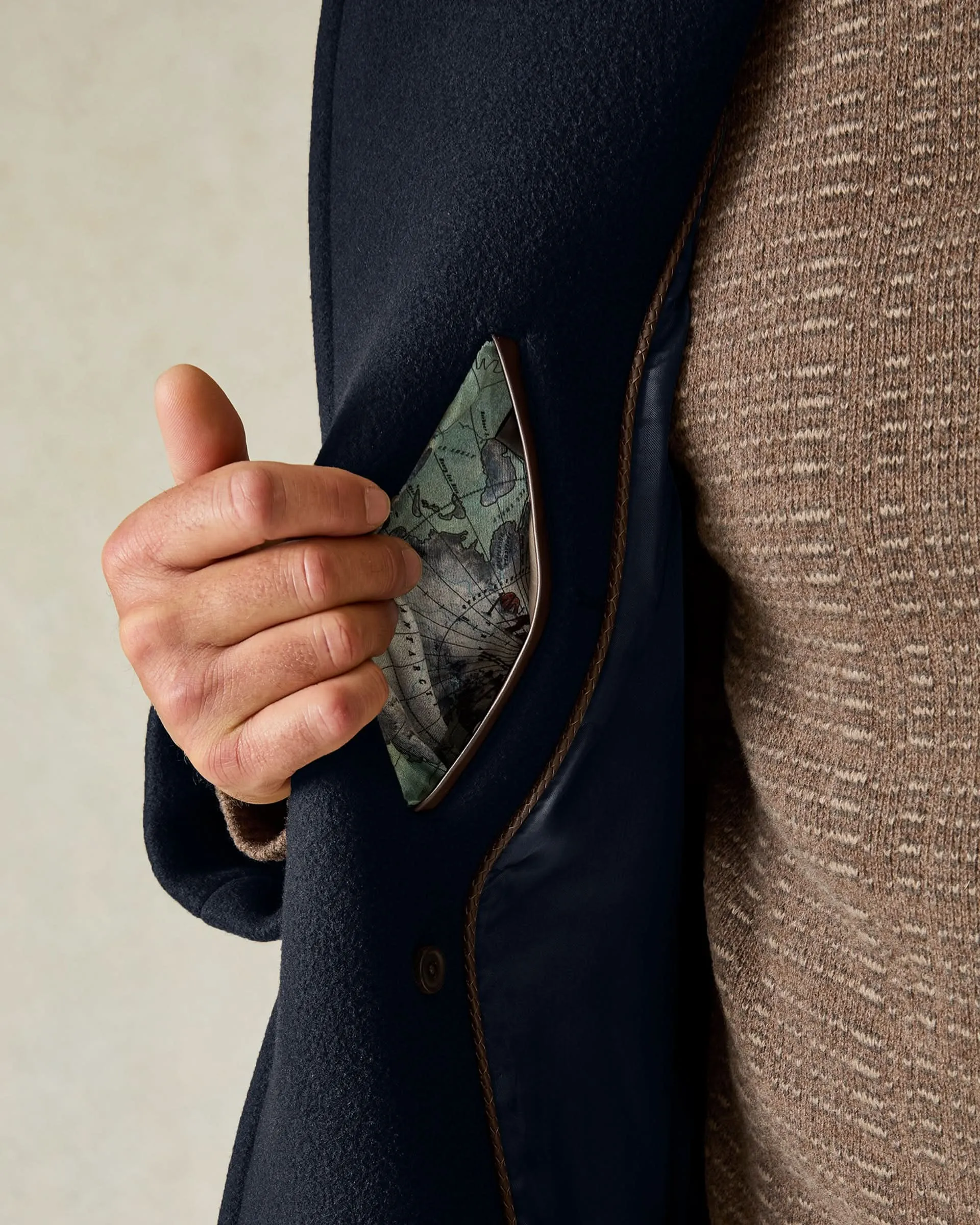 Croft Bridge Coat Navy sold by Gieves and Hawkes product image thumbnail 2