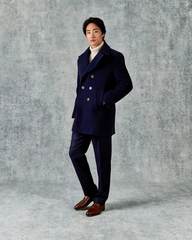 Croft Bridge Coat Navy made by Gieves and Hawkes