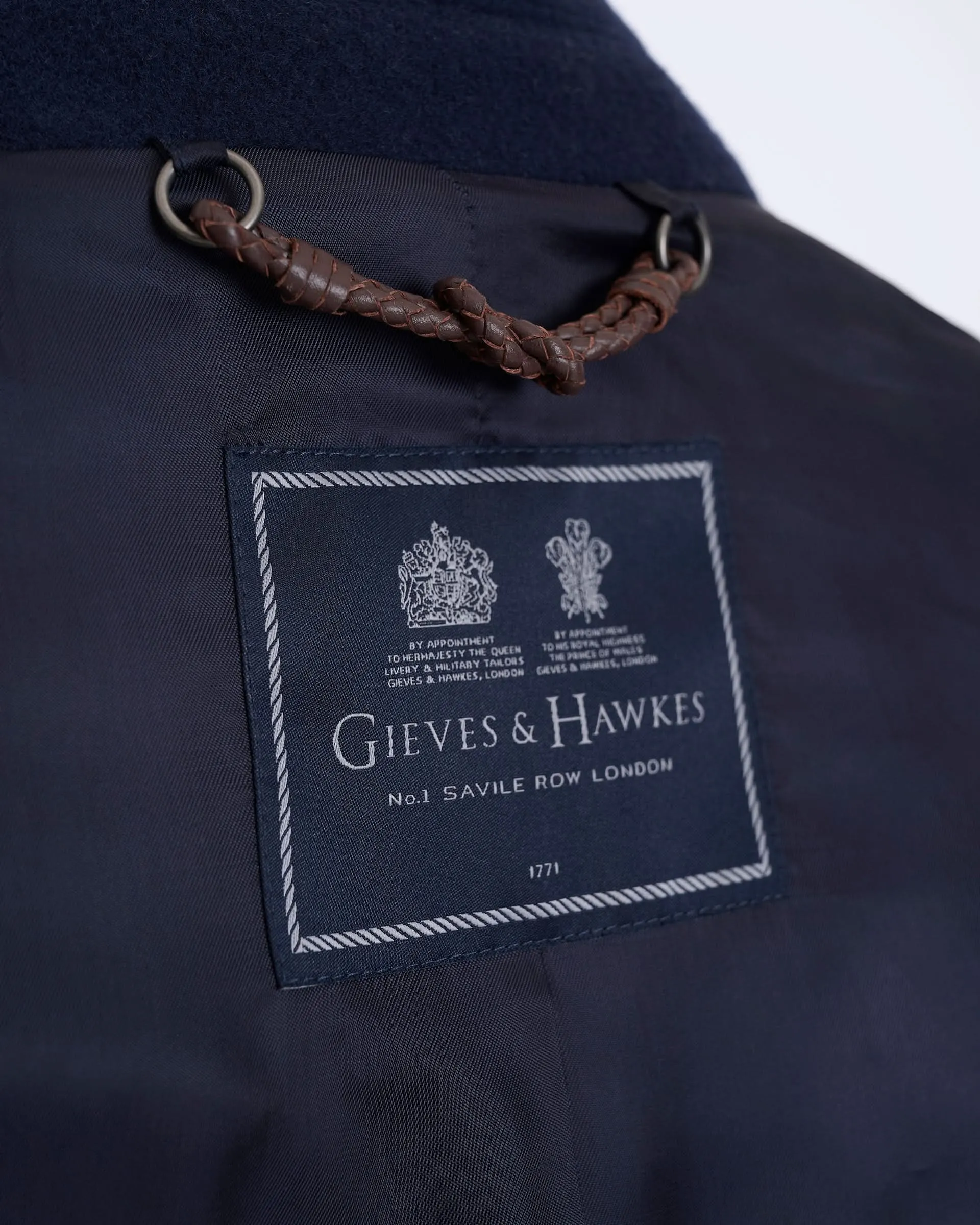 Croft Bridge Coat Navy sold by Gieves and Hawkes product image thumbnail 3