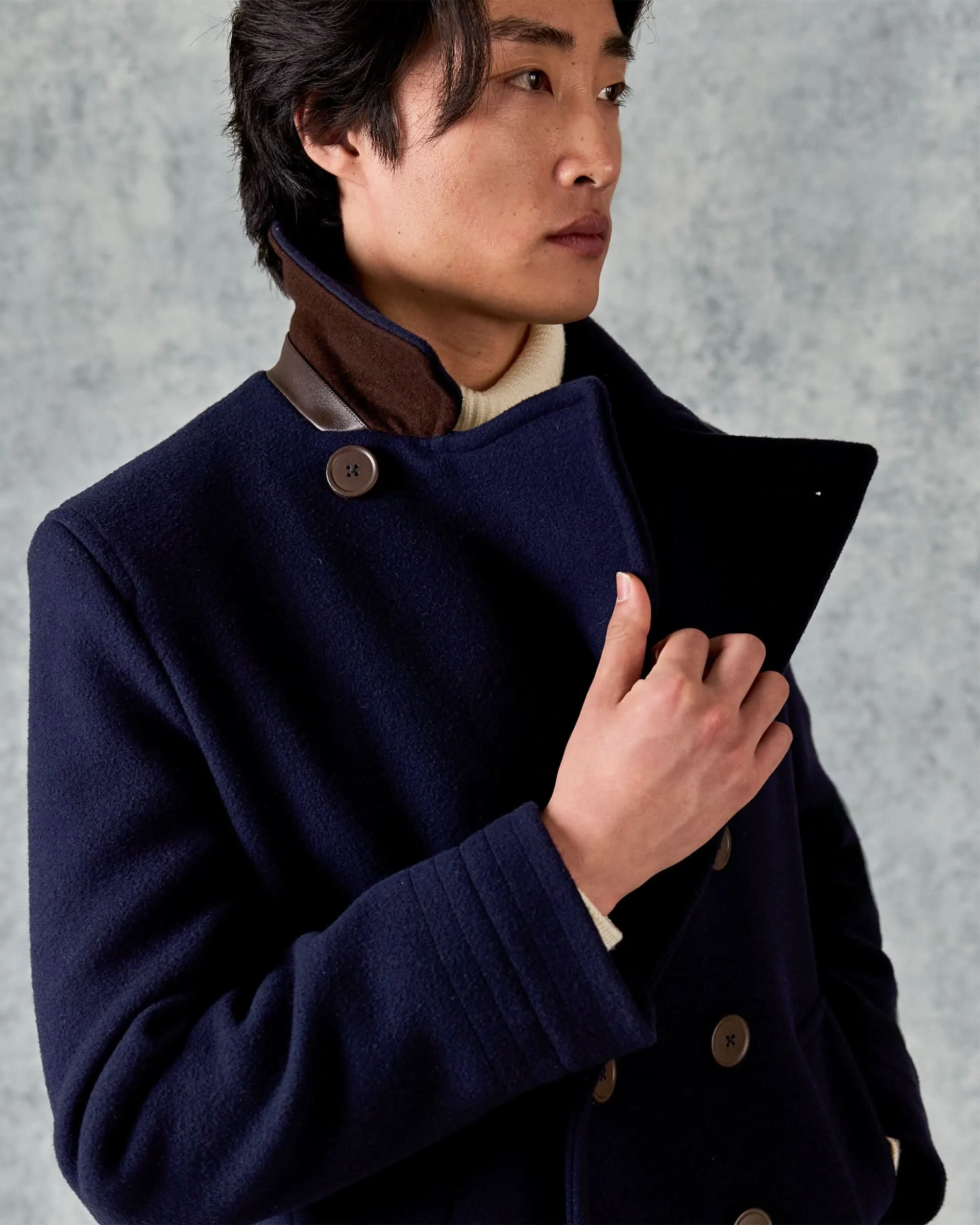 Croft Bridge Coat Navy sold by Gieves and Hawkes product image thumbnail 4