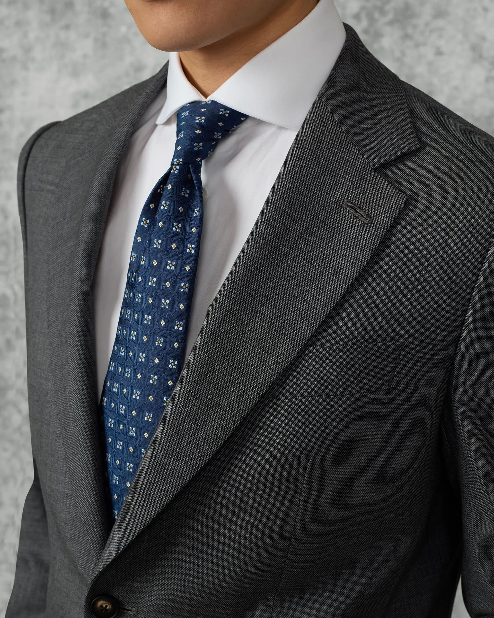 Roberts Wool Suit Jacket Charcoal Marl sold by Gieves and Hawkes product image thumbnail 2