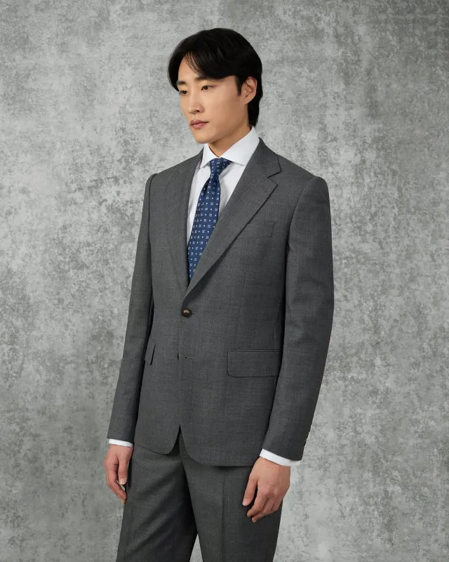 Roberts Wool Suit Jacket Charcoal Marl made by Gieves and Hawkes