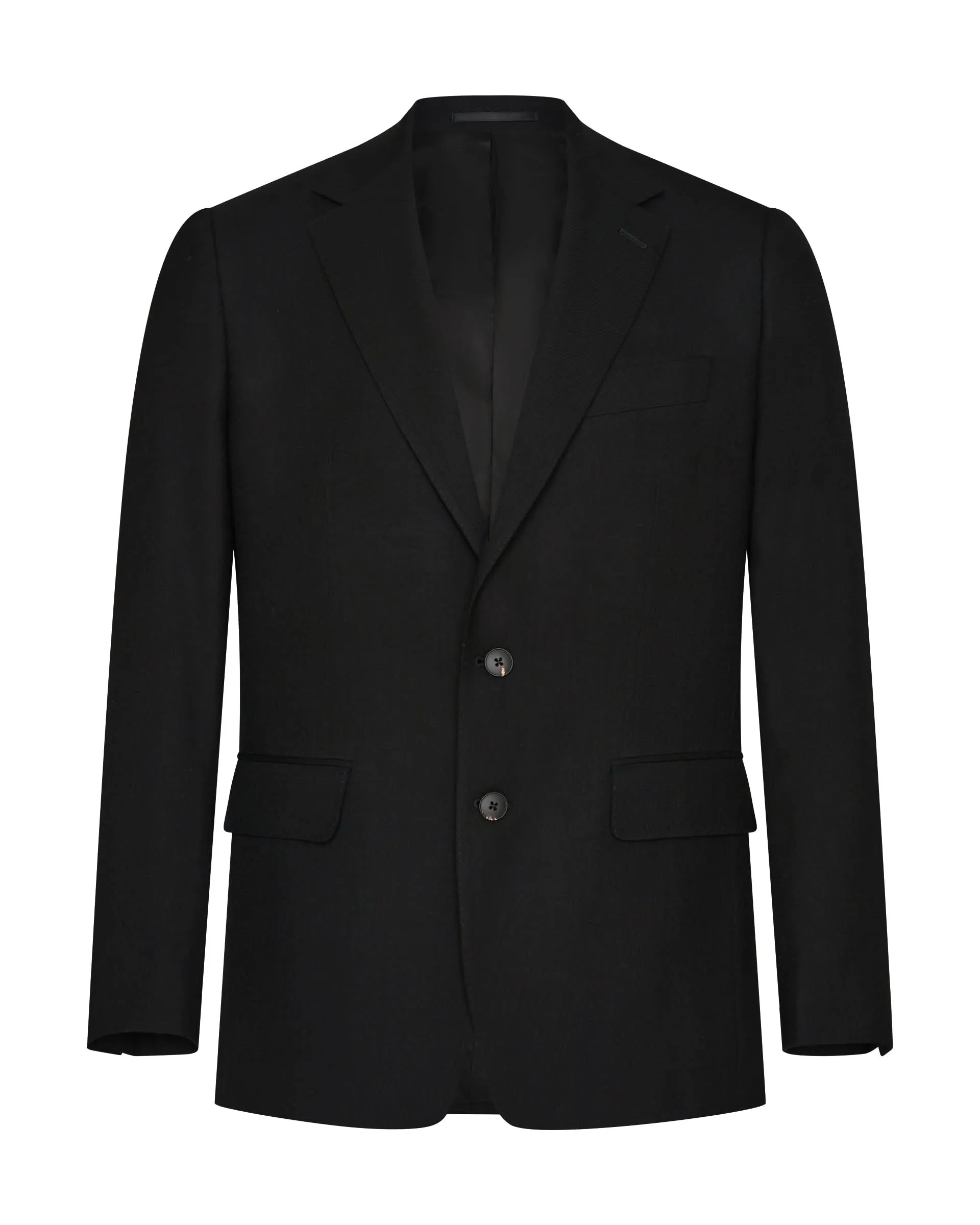 Stark Virgin Wool Twill Suit Jacket Black sold by Gieves and Hawkes product image thumbnail 4