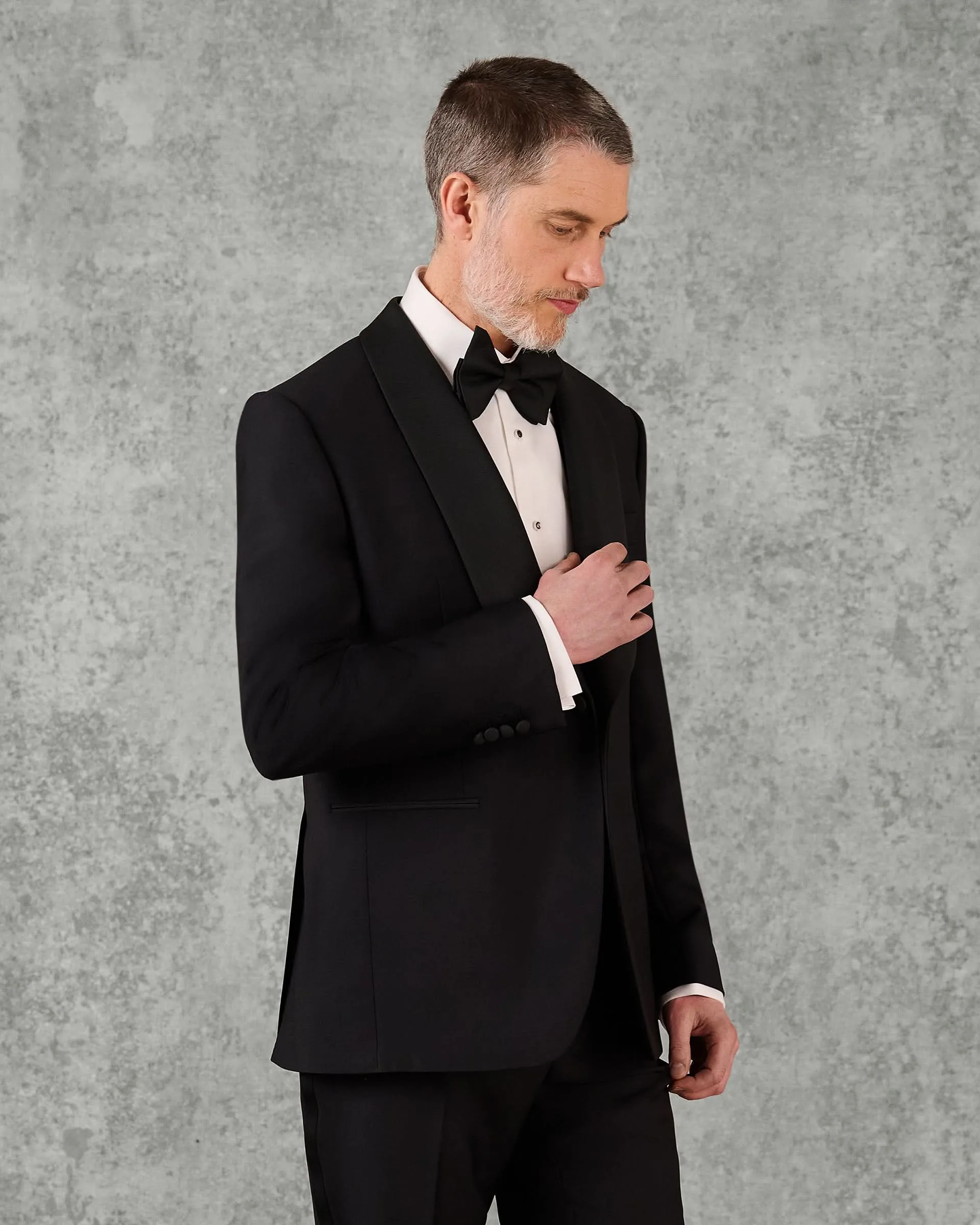 Shelford Wool Mohair Barathea Shawl Lapel Tuxedo sold by Gieves and Hawkes product image thumbnail 3
