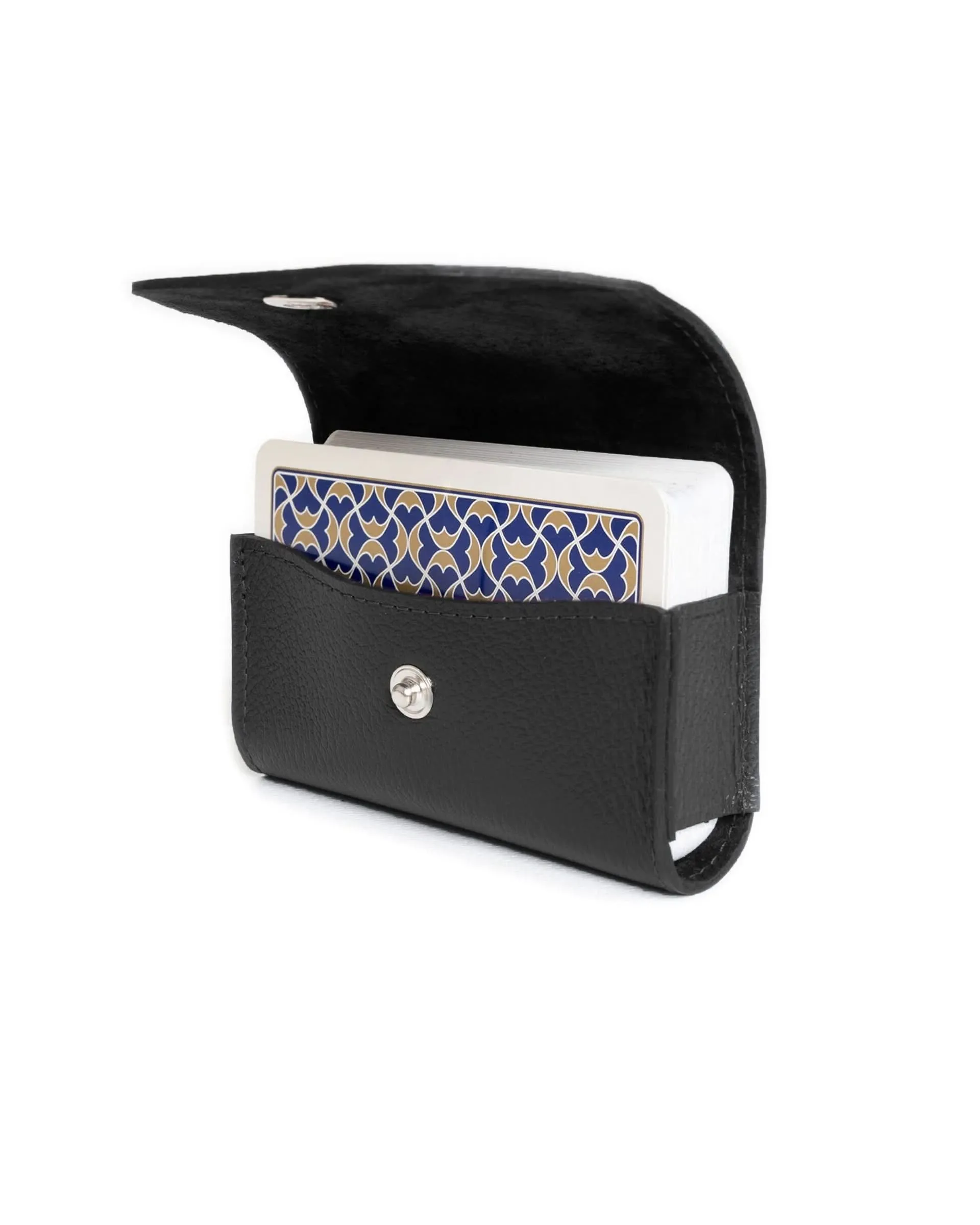 Capra Single Playing Card Case Black sold by Gieves and Hawkes