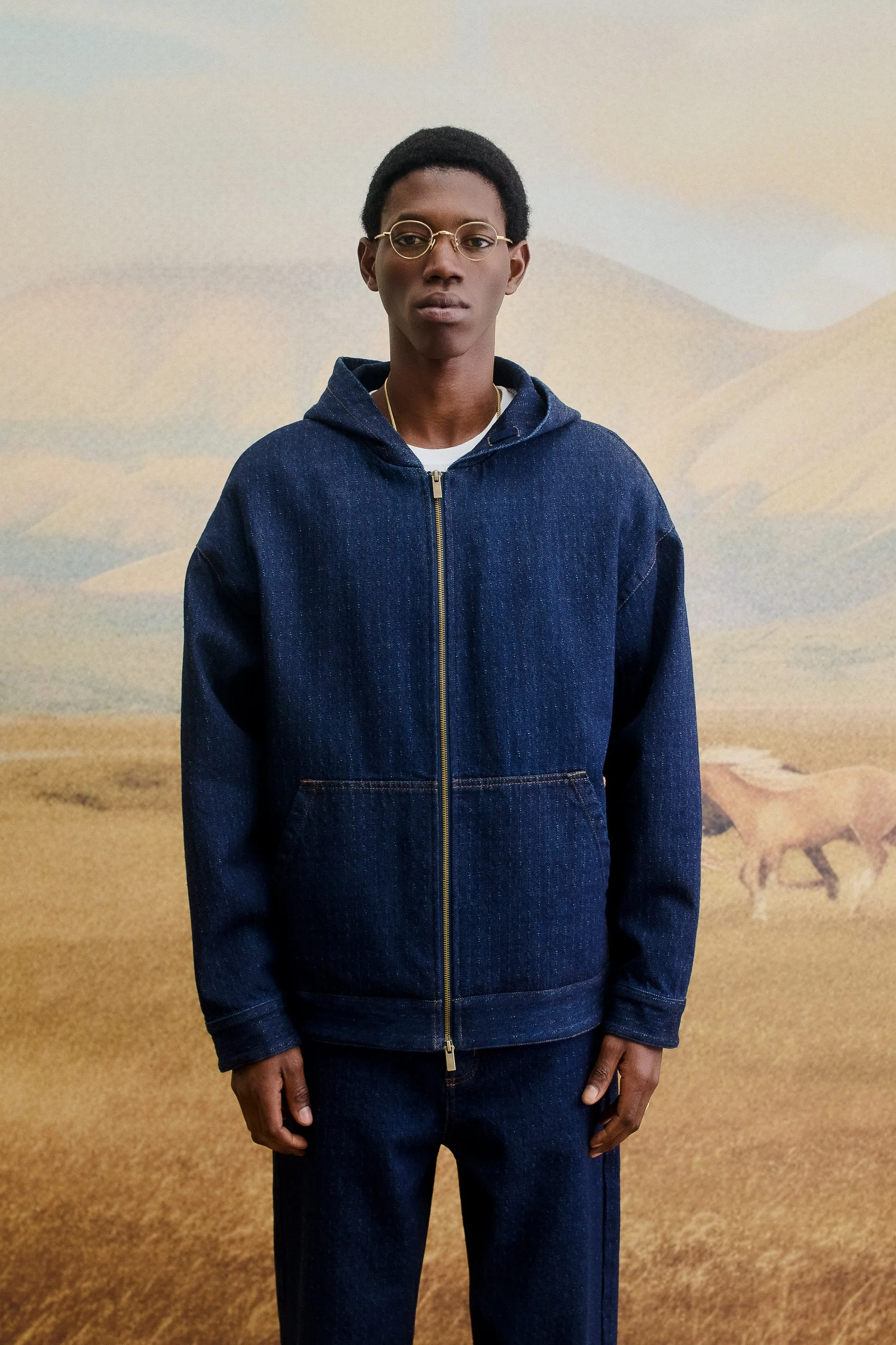 DARKHAN DENIM HOODIE sold by A Kind of Guise product image thumbnail 3