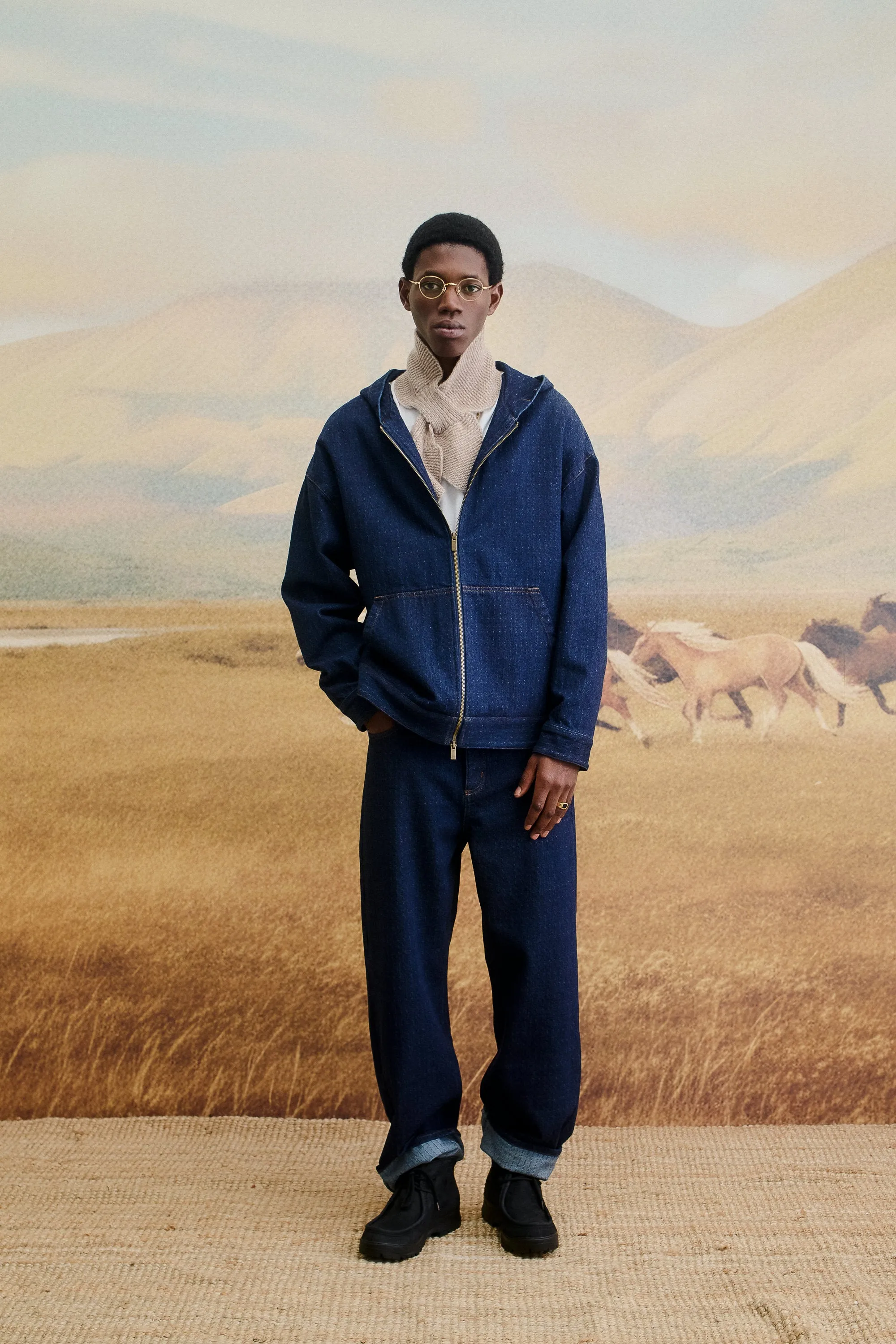 DARKHAN DENIM HOODIE sold by A Kind of Guise