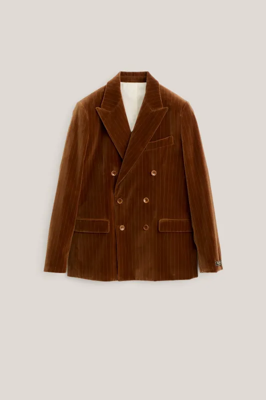 DOUBLE-BREASTED PEAK BLAZER sold by A Kind of Guise