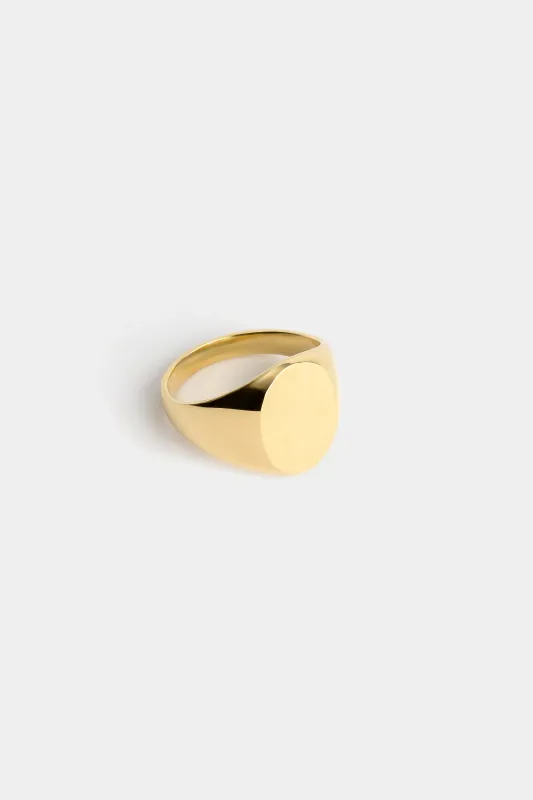 SIGNET RING SOLID GOLD sold by A Kind of Guise