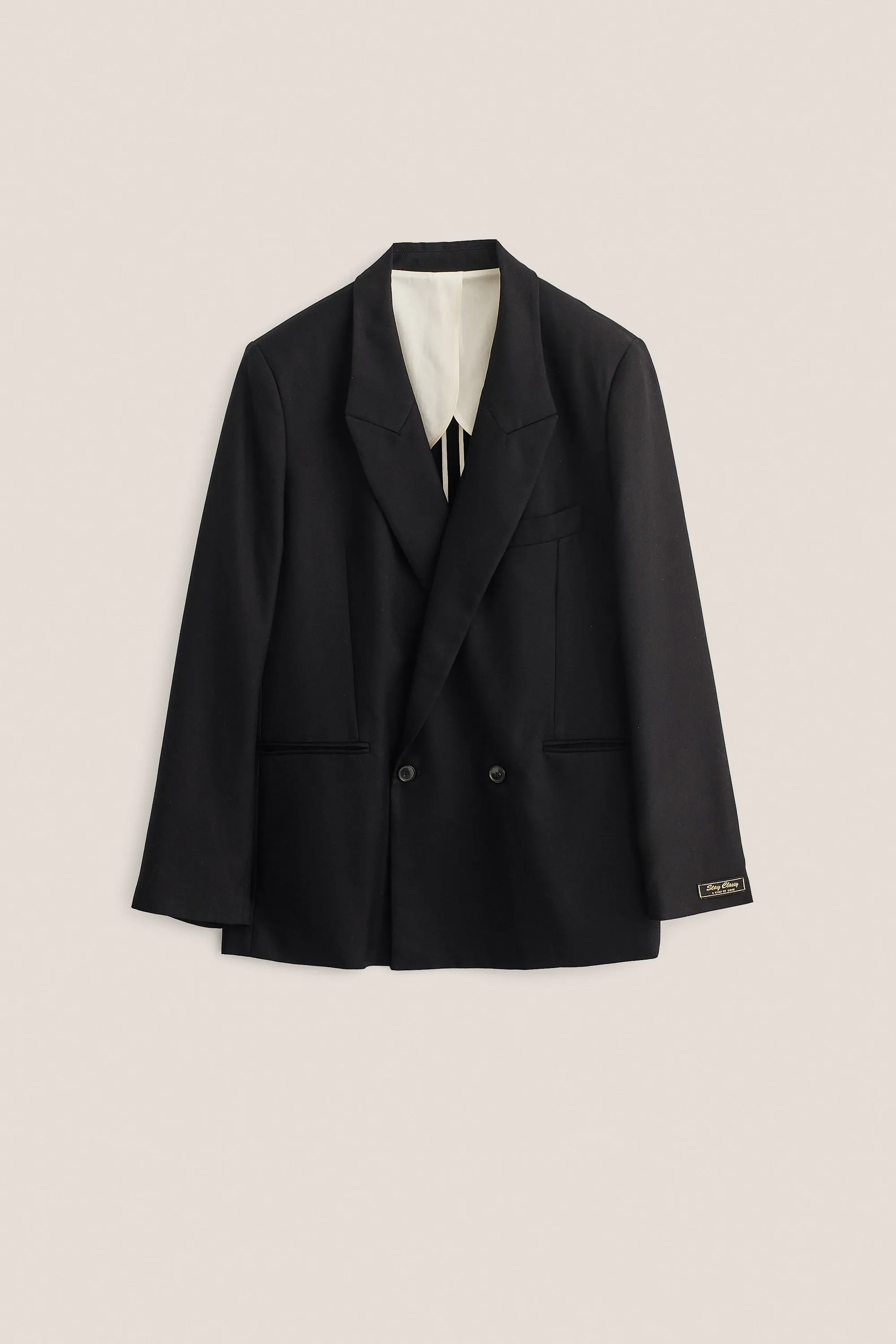 RELAXED DOUBLE BUTTONED BLAZER sold by A Kind of Guise