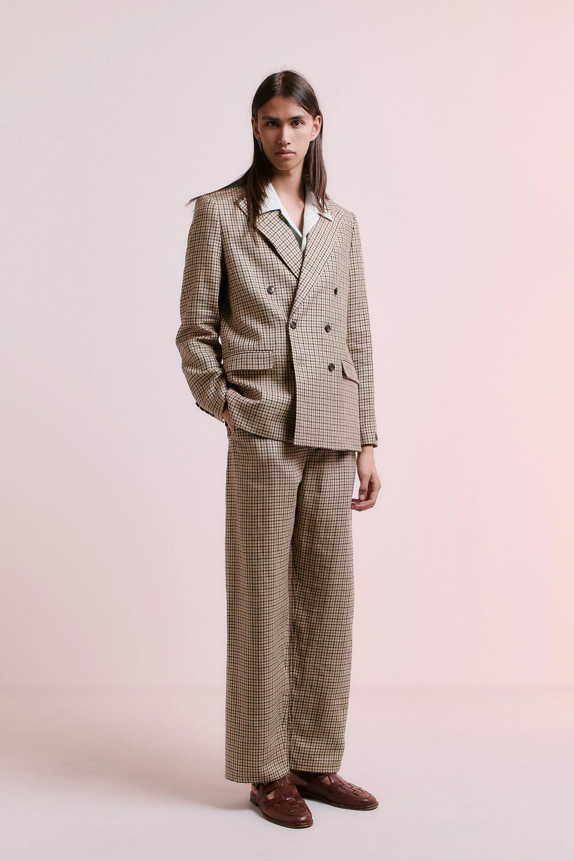 DOUBLE BREASTED PEAK BLAZER sold by A Kind of Guise