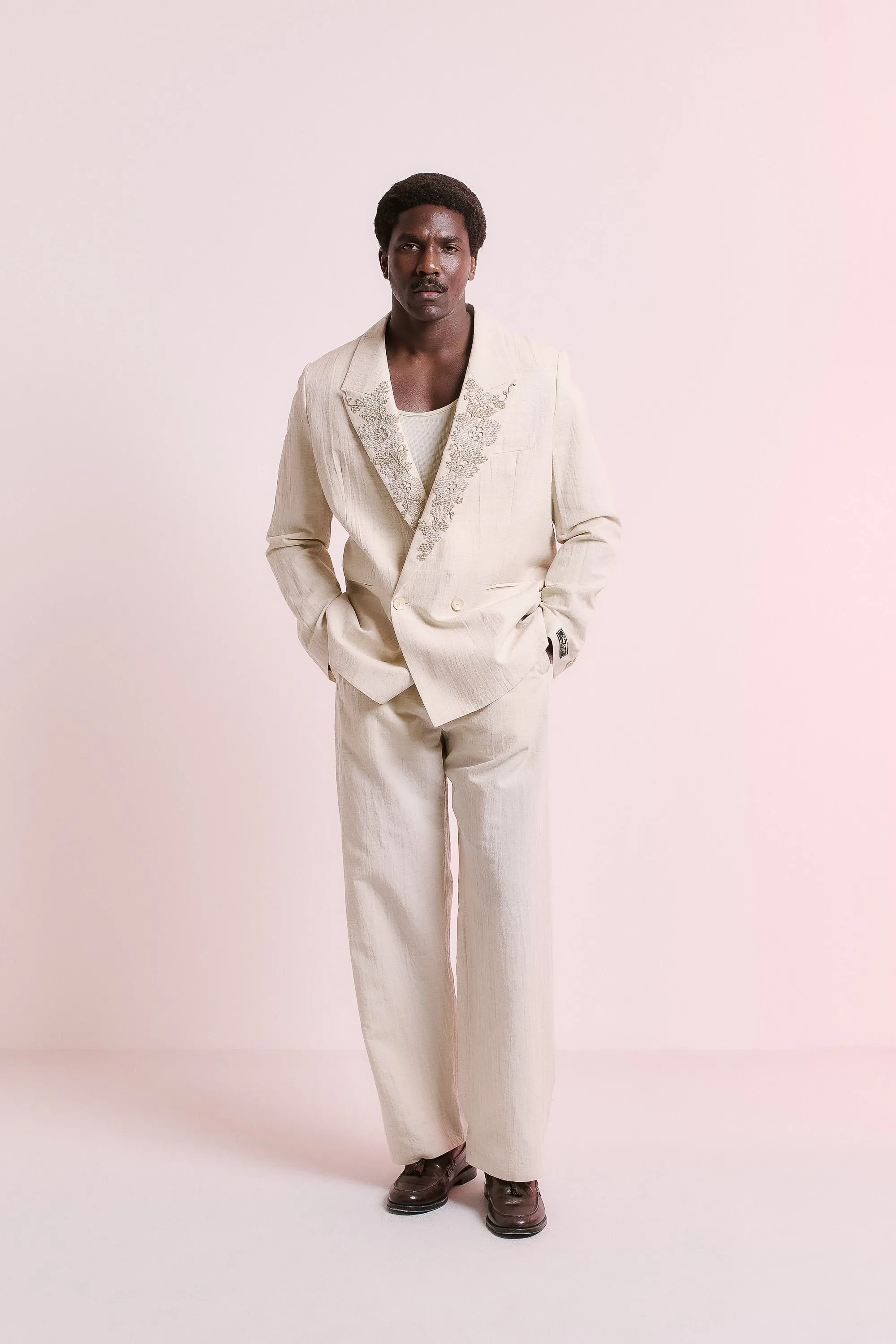 RELAXED DOUBLE BUTTONED BLAZER sold by A Kind of Guise product image thumbnail 4