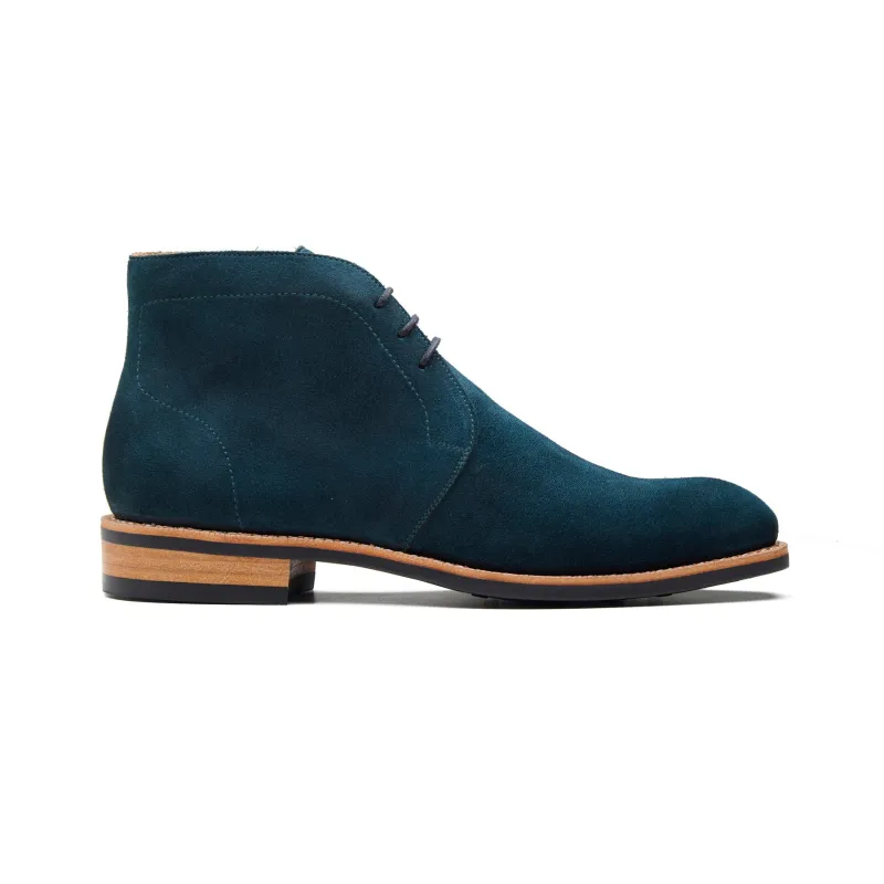 McClure, Chukka Boot - Petrol Go Rain Suede | Summer Classics made by Blkbrd Shoemaker