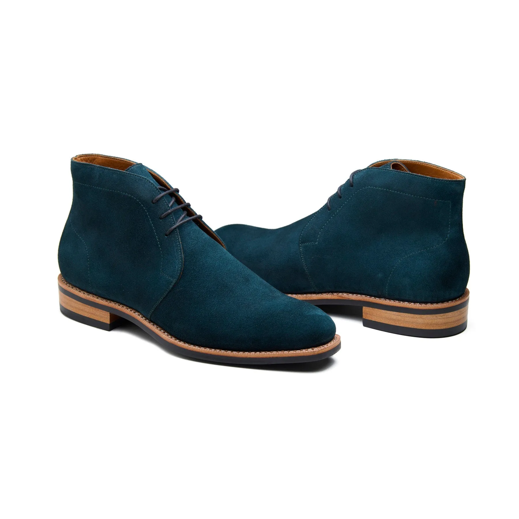 McClure, Chukka Boot - Petrol Go Rain Suede | Summer Classics sold by Blkbrd Shoemaker product image thumbnail 4