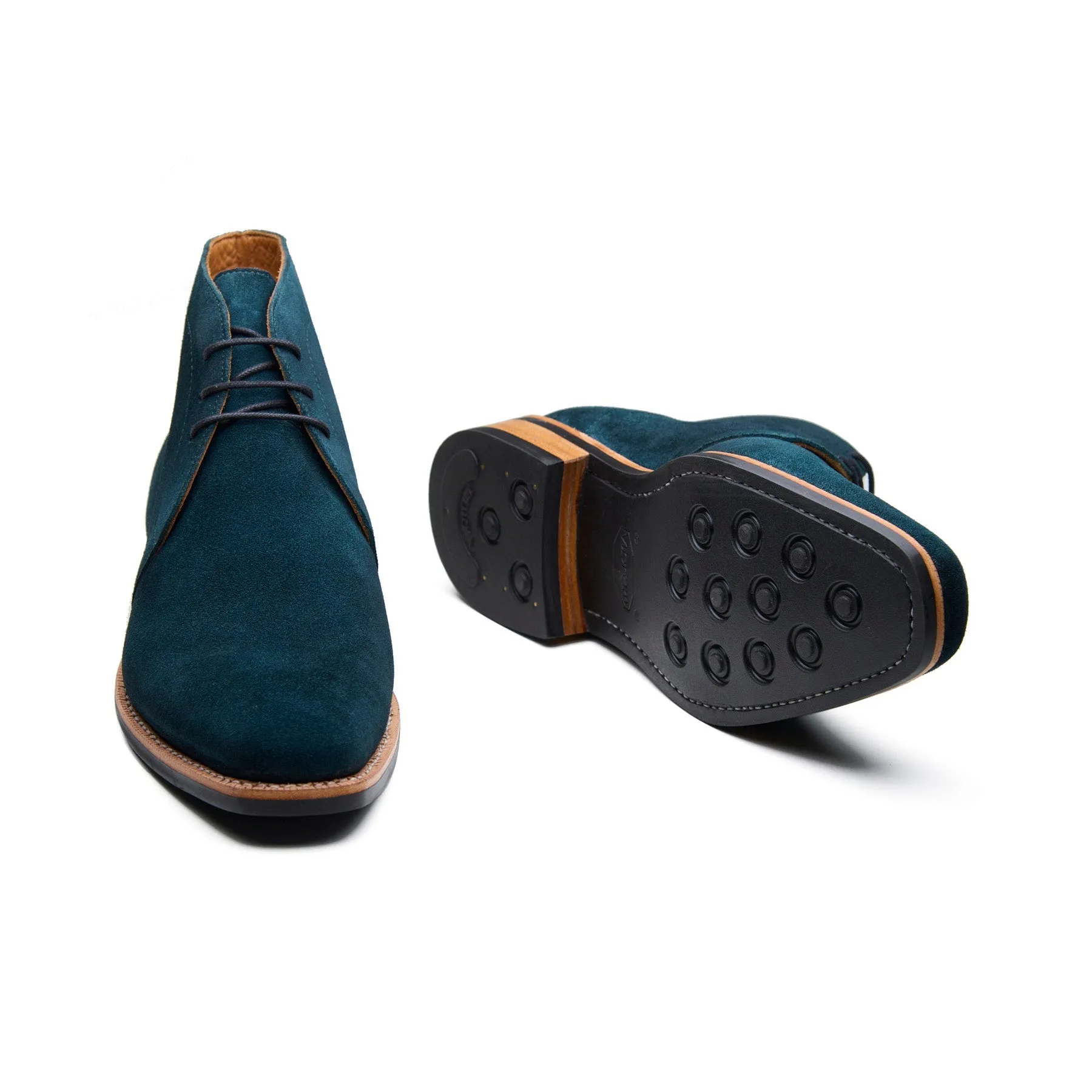 McClure, Chukka Boot - Petrol Go Rain Suede | Summer Classics sold by Blkbrd Shoemaker product image thumbnail 5