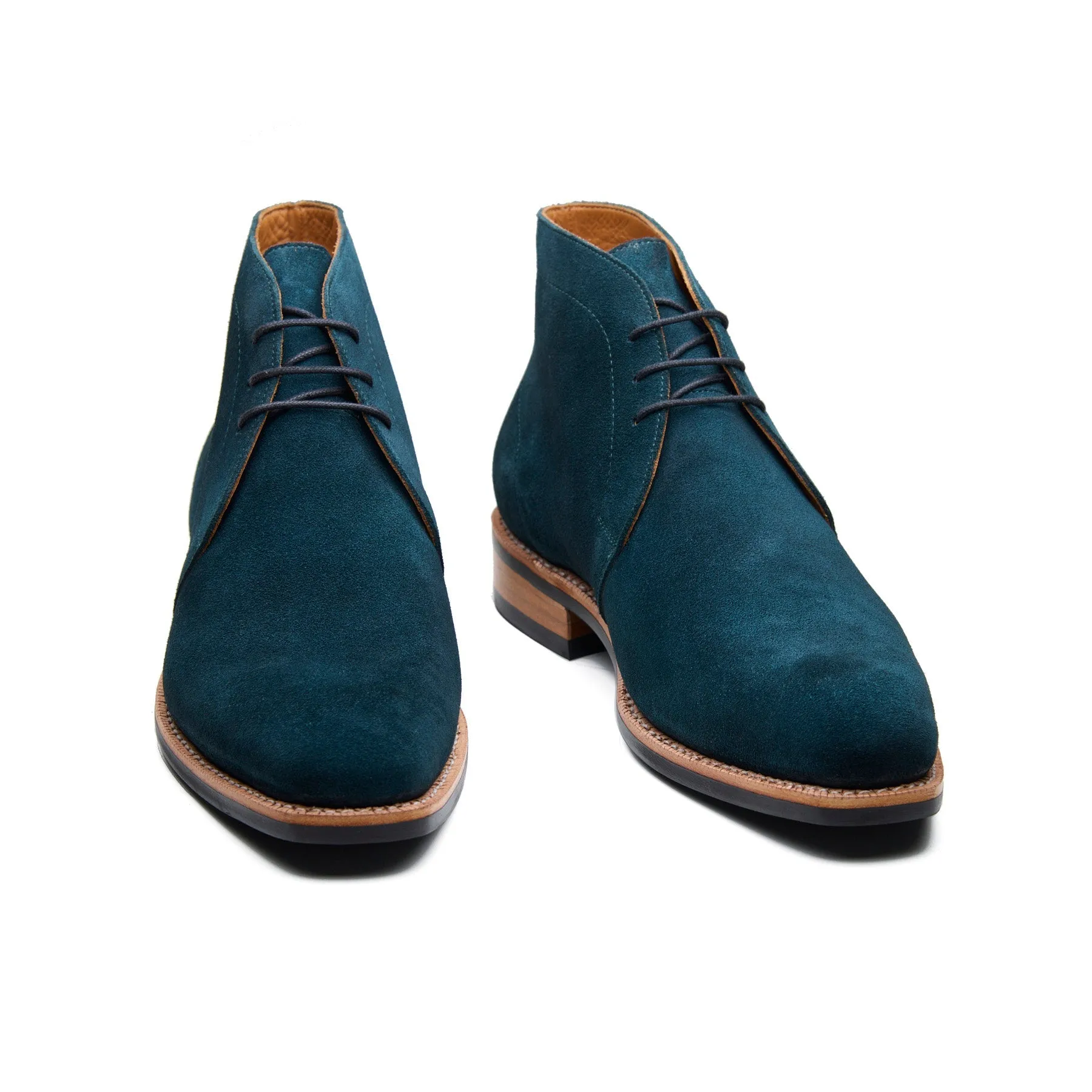 McClure, Chukka Boot - Petrol Go Rain Suede | Summer Classics sold by Blkbrd Shoemaker product image thumbnail 3