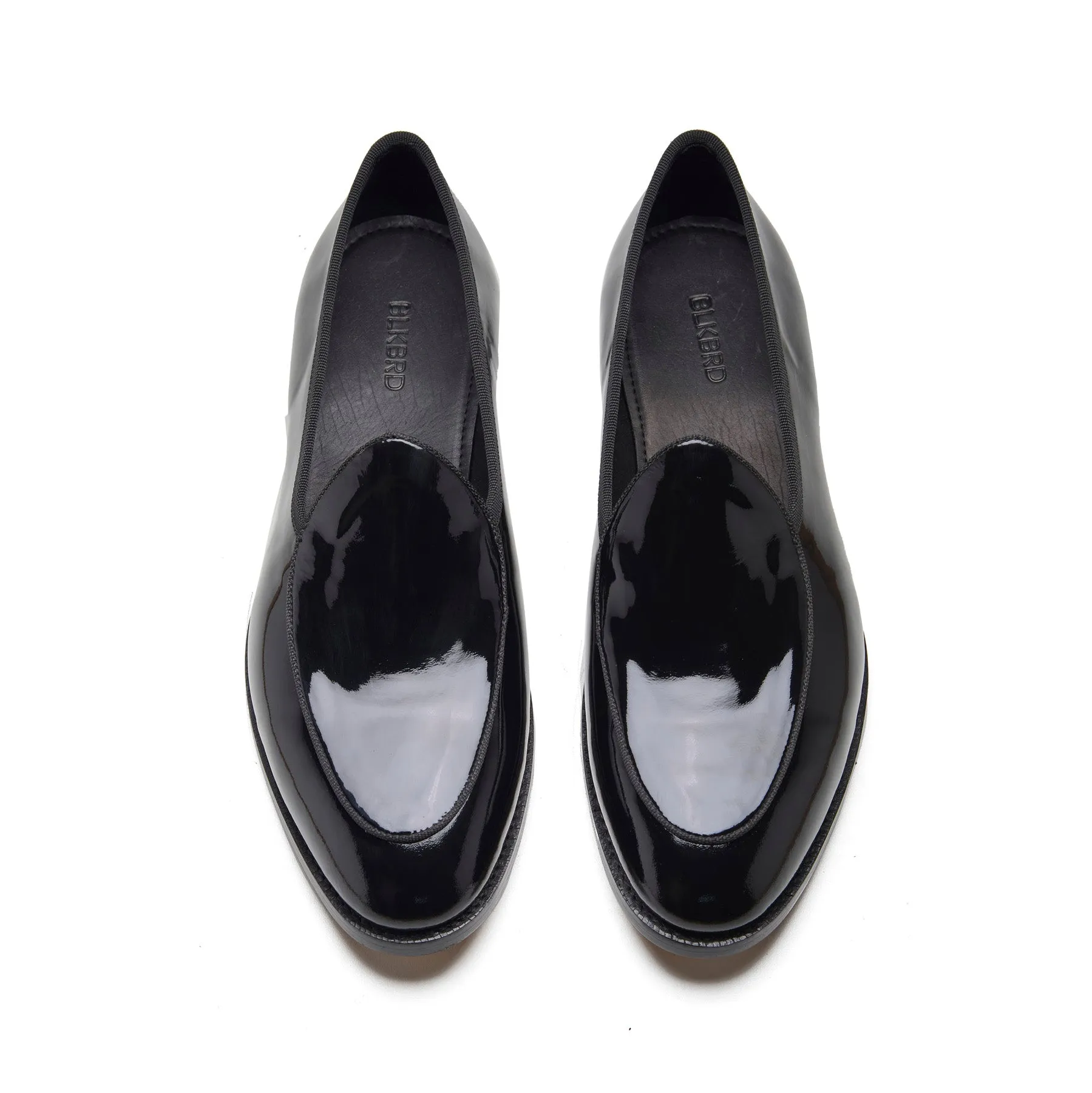 Jules, Belgian Loafer - Black Patent | Tuxedo Collection sold by Blkbrd Shoemaker product image thumbnail 2