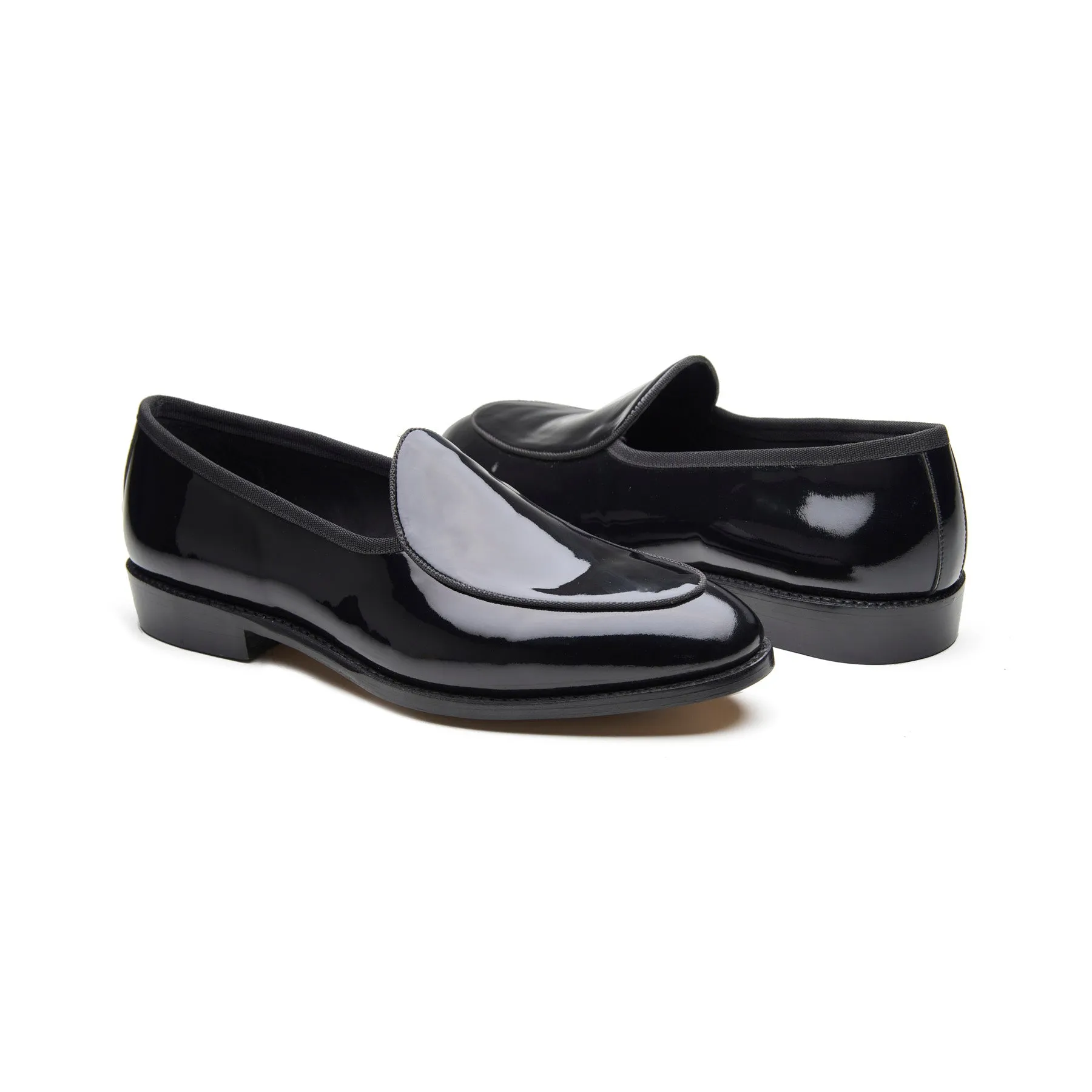 Jules, Belgian Loafer - Black Patent | Tuxedo Collection sold by Blkbrd Shoemaker product image thumbnail 4