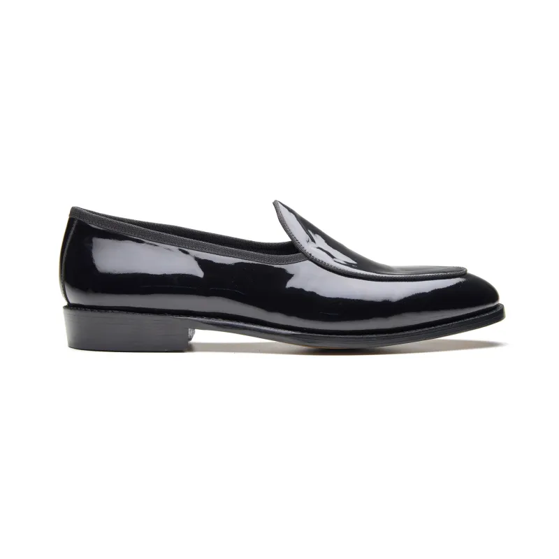 Jules, Belgian Loafer - Black Patent | Tuxedo Collection sold by Blkbrd Shoemaker