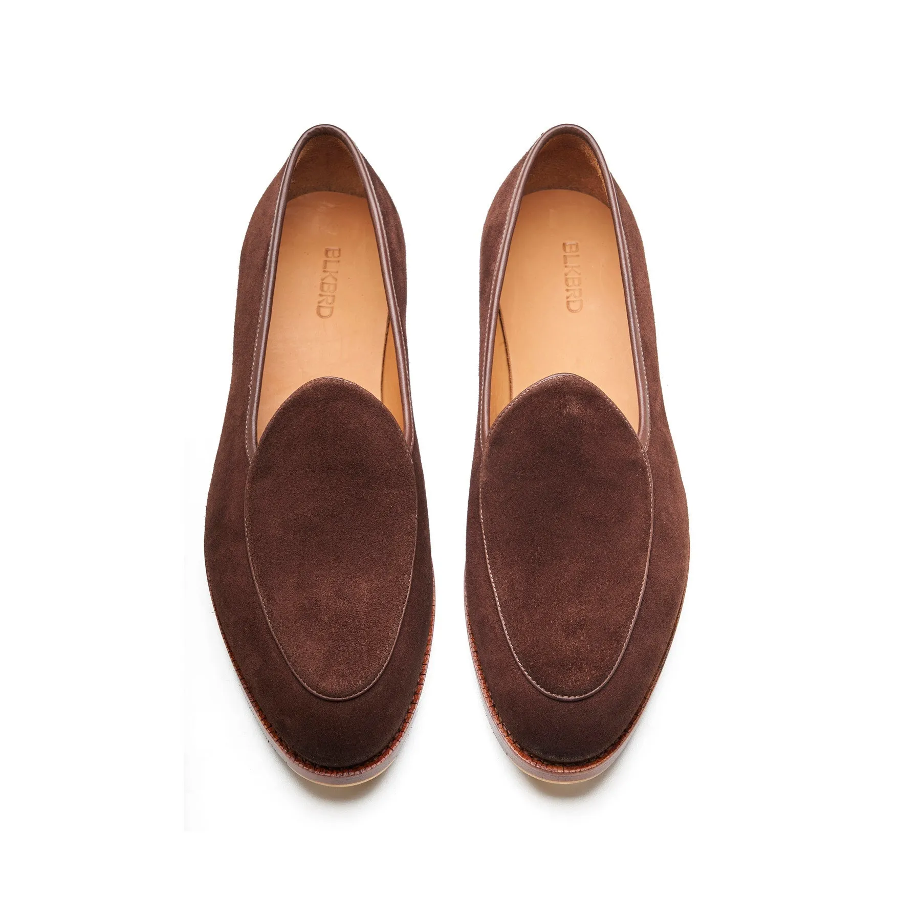 Jules, Belgian Loafer - French Brown Calf Suede | Summer Classis sold by Blkbrd Shoemaker product image thumbnail 2