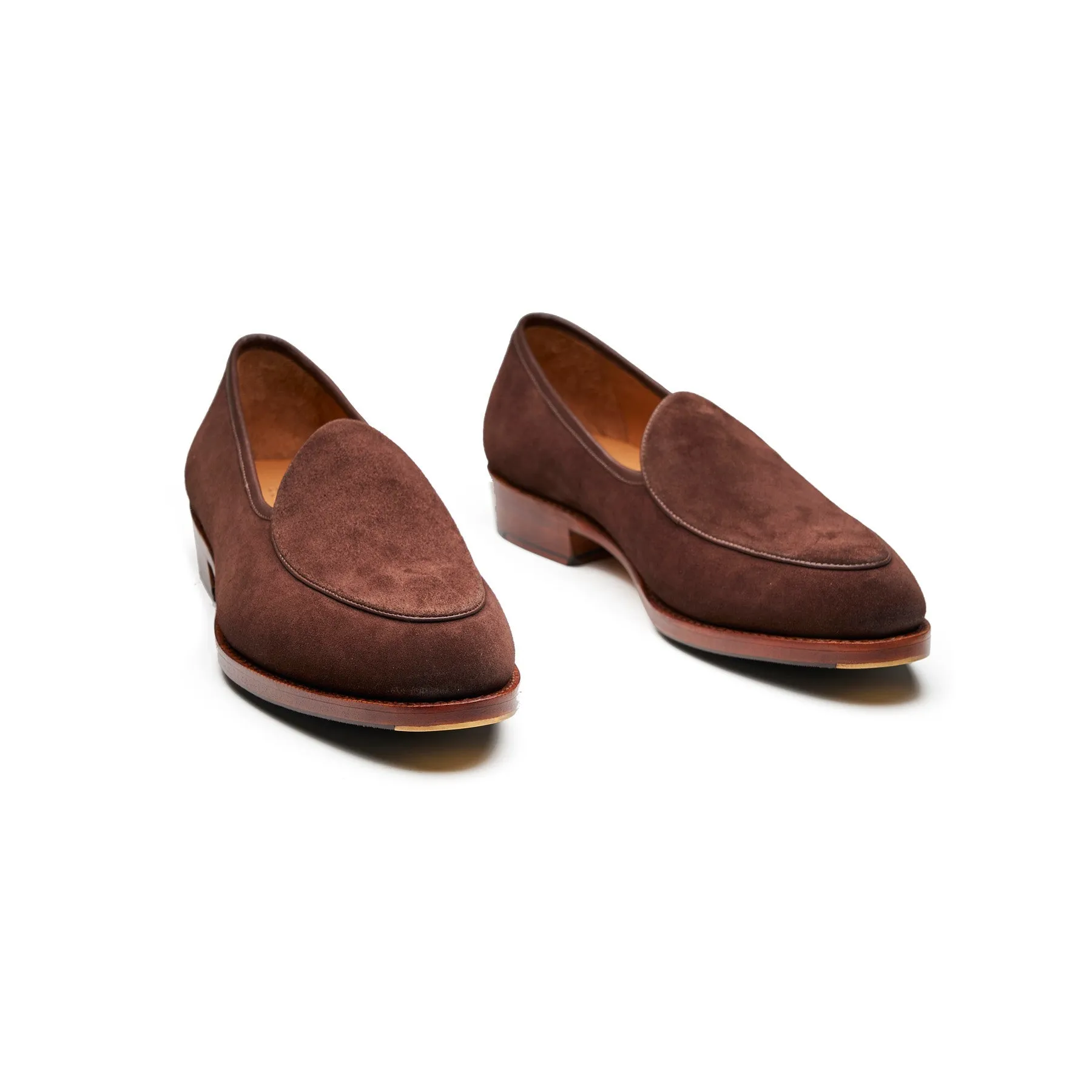 Jules, Belgian Loafer - French Brown Calf Suede | Summer Classis sold by Blkbrd Shoemaker product image thumbnail 3